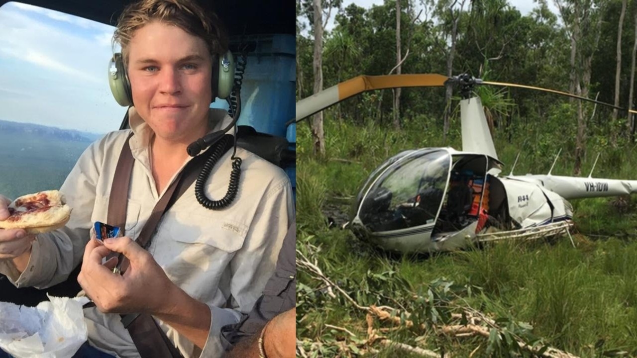 Helicopter pilot Sebastian Robinson denies being 'raging cocaine junky' during trial of Outback Wrangler Matt Wright