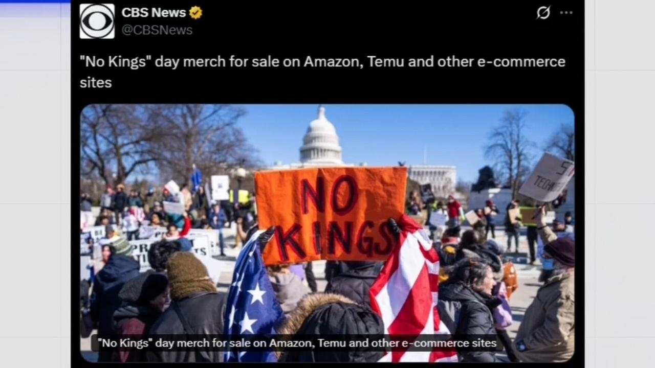 CBS News blasted for promoting ‘No Kings' Day merch
