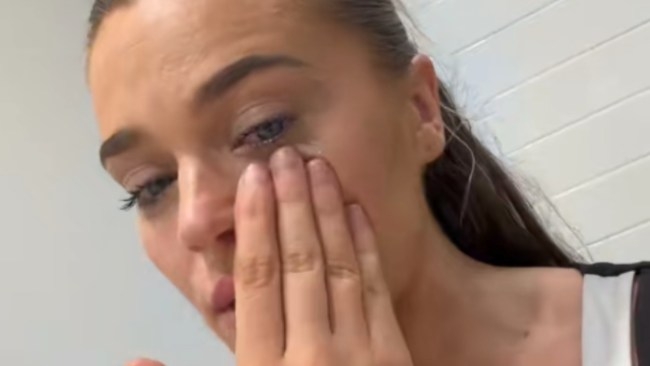 Heartbreaking moment Aussie small business owner, 27, weeps after making zero sales at popular Sydney market