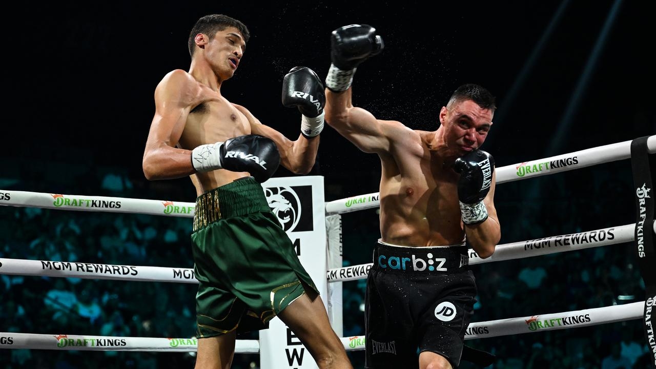 Tim Tszyu's corner stops brutal Fundora fight in Las Vegas defeat