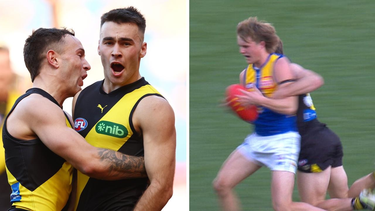 ‘Tackle of the year!': Young cub's epic act sees Tigers down winless Eagles