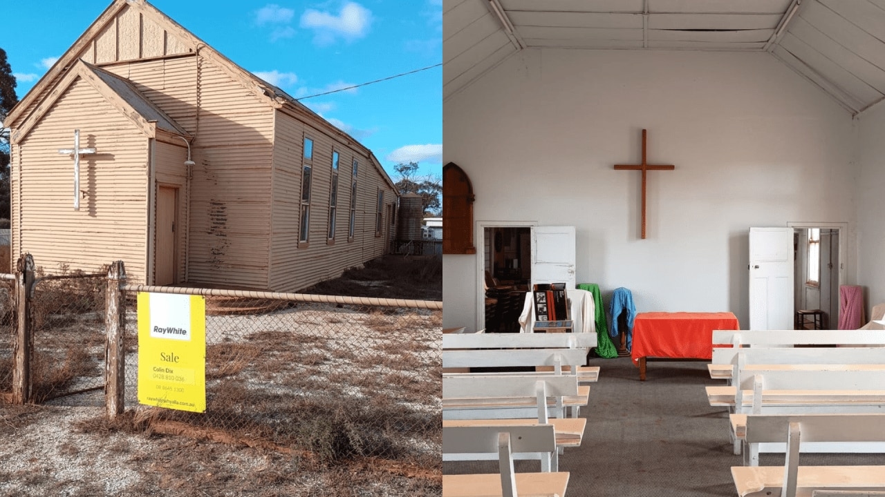 A former church is on the market in outback south Australia, and it comes with no council rates