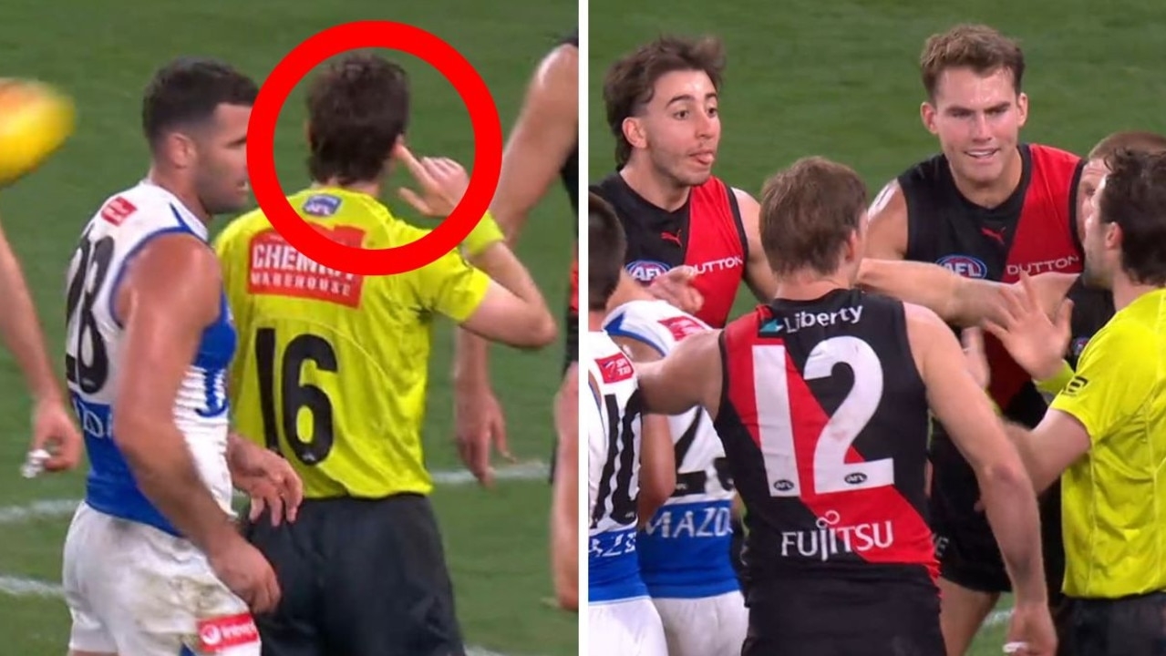 ‘Just got word': AFL shuts down conspiracy theory over rare umpire act