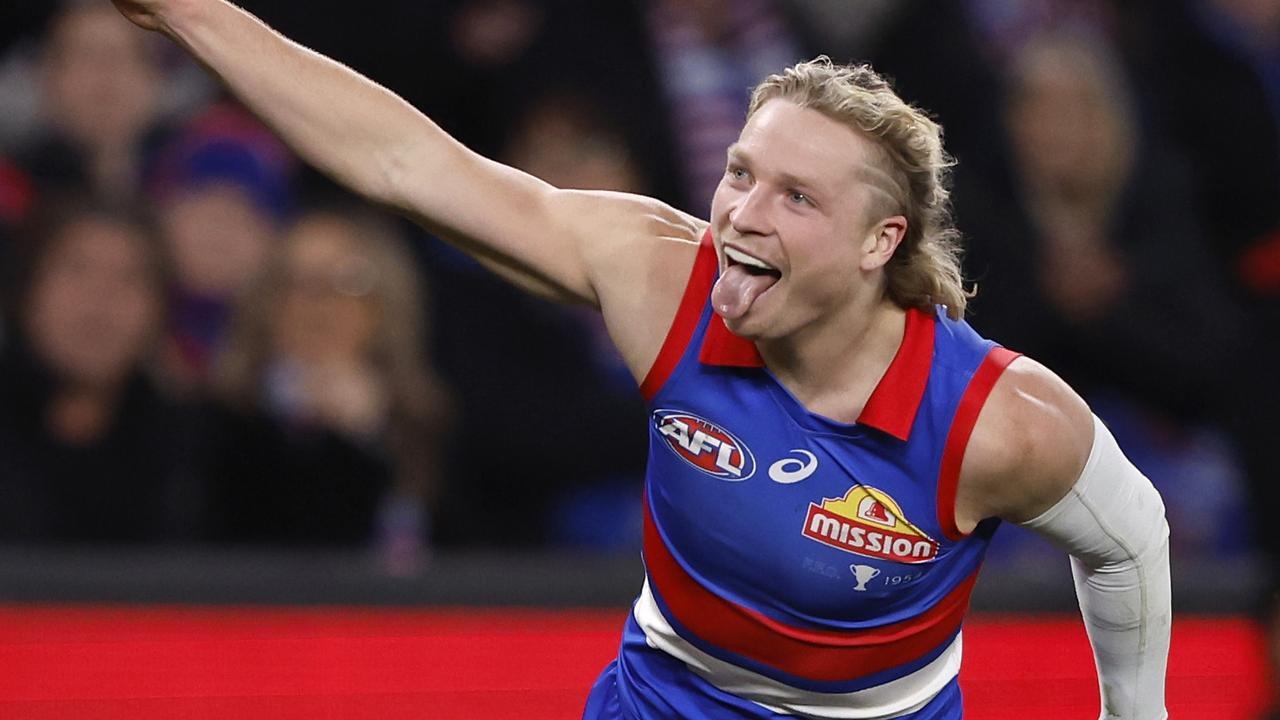 Cody Weightman has been placed on the Western Bulldogs inactive list as he battles a knee injury