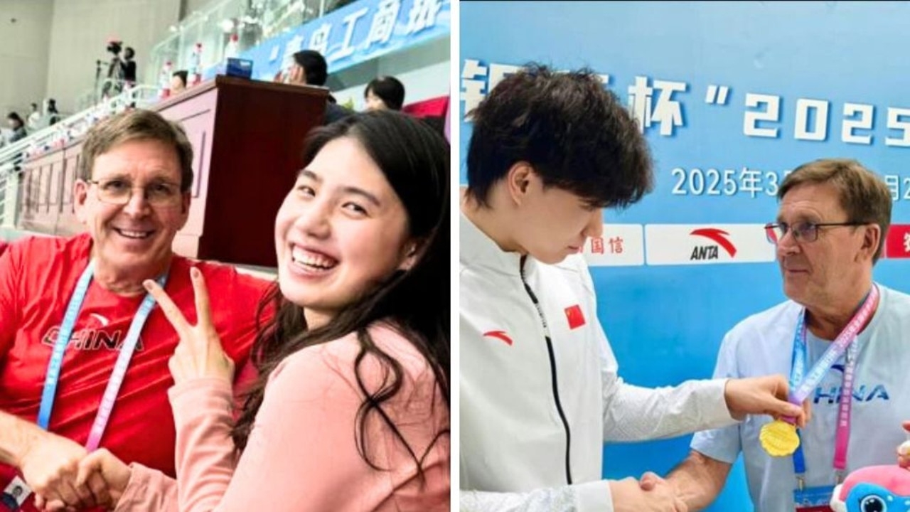 Photos of legendary swimming coach Michael Bohl with Chinese swimmers rocks Australian swim team