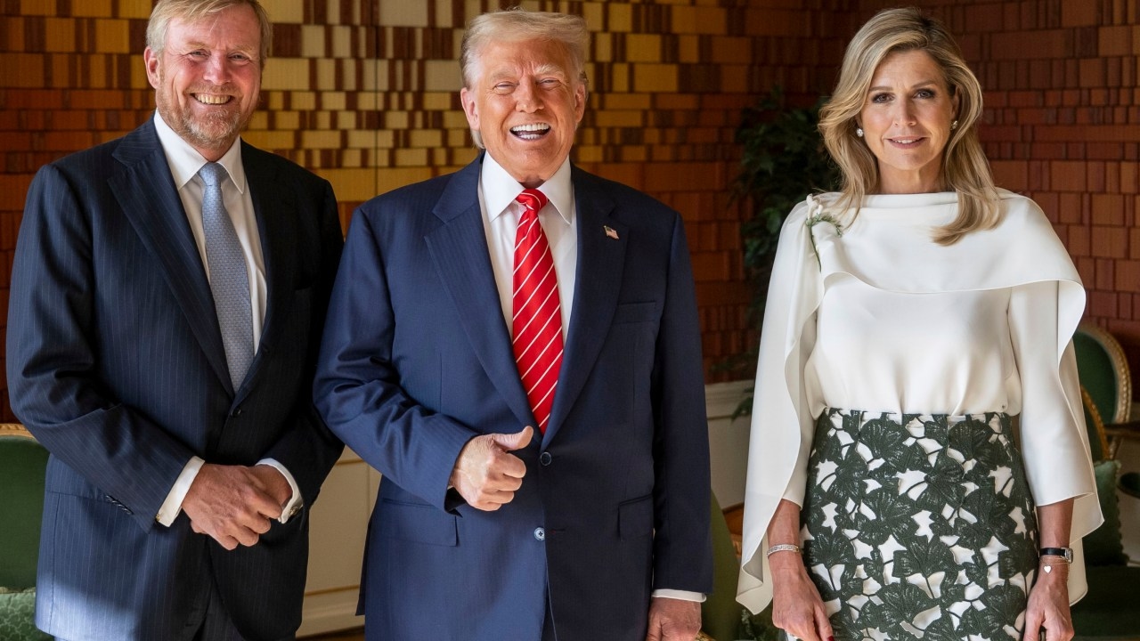 'Does not like him one bit': Queen Máxima of the Netherlands accused of mimicking US President Donald Trump's mannerisms in viral palace clip
