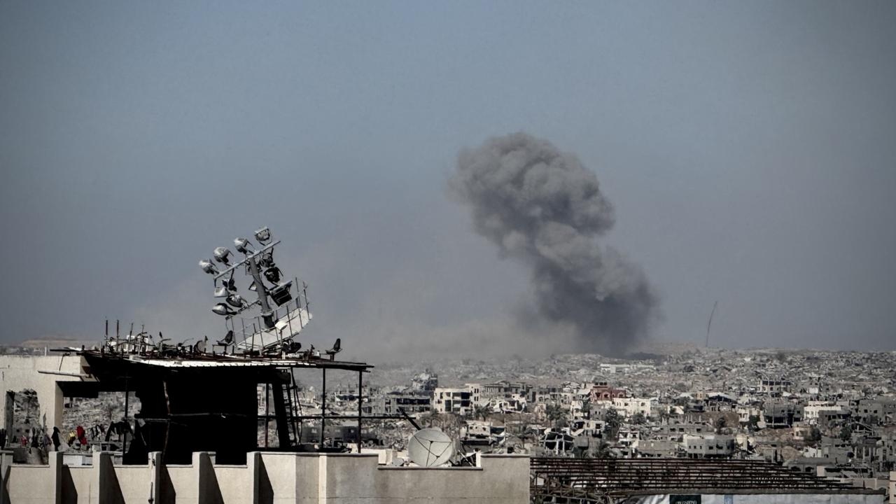 New series of explosions seen across Gaza skyline
