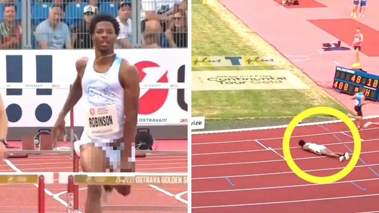 World champion's wardrobe malfunction is stuff of nightmares
