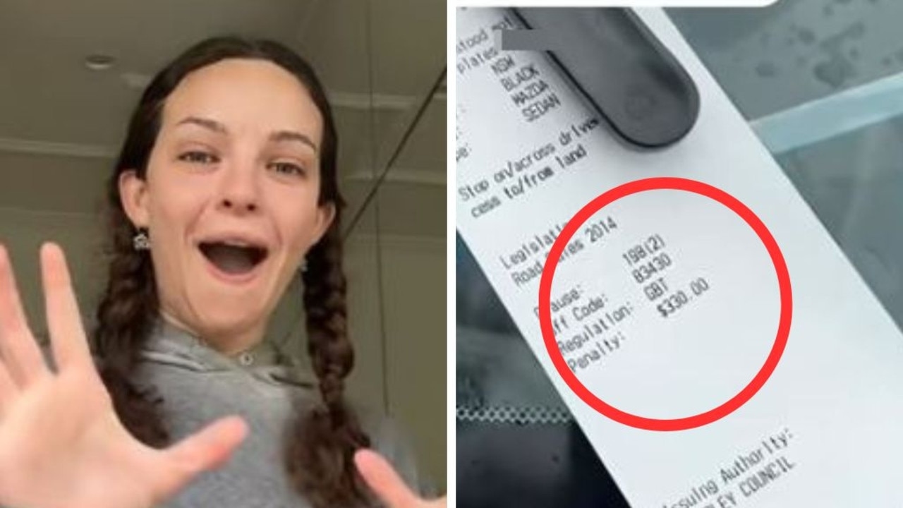 Driver fined $330 for blocking Abbie Chatfield's Bondi driveway