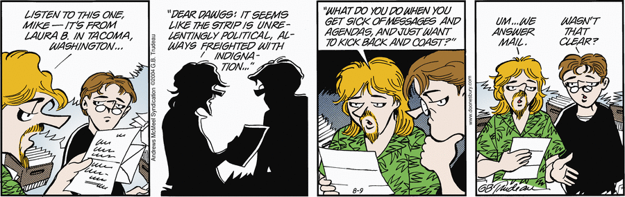 Doonesbury Comic Strips by Garry Trudeau - August 09, 2025