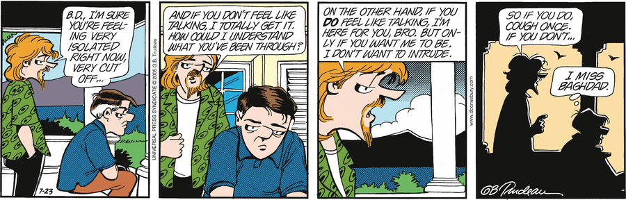 Doonesbury Comic Strips by Garry Trudeau - July 23, 2005