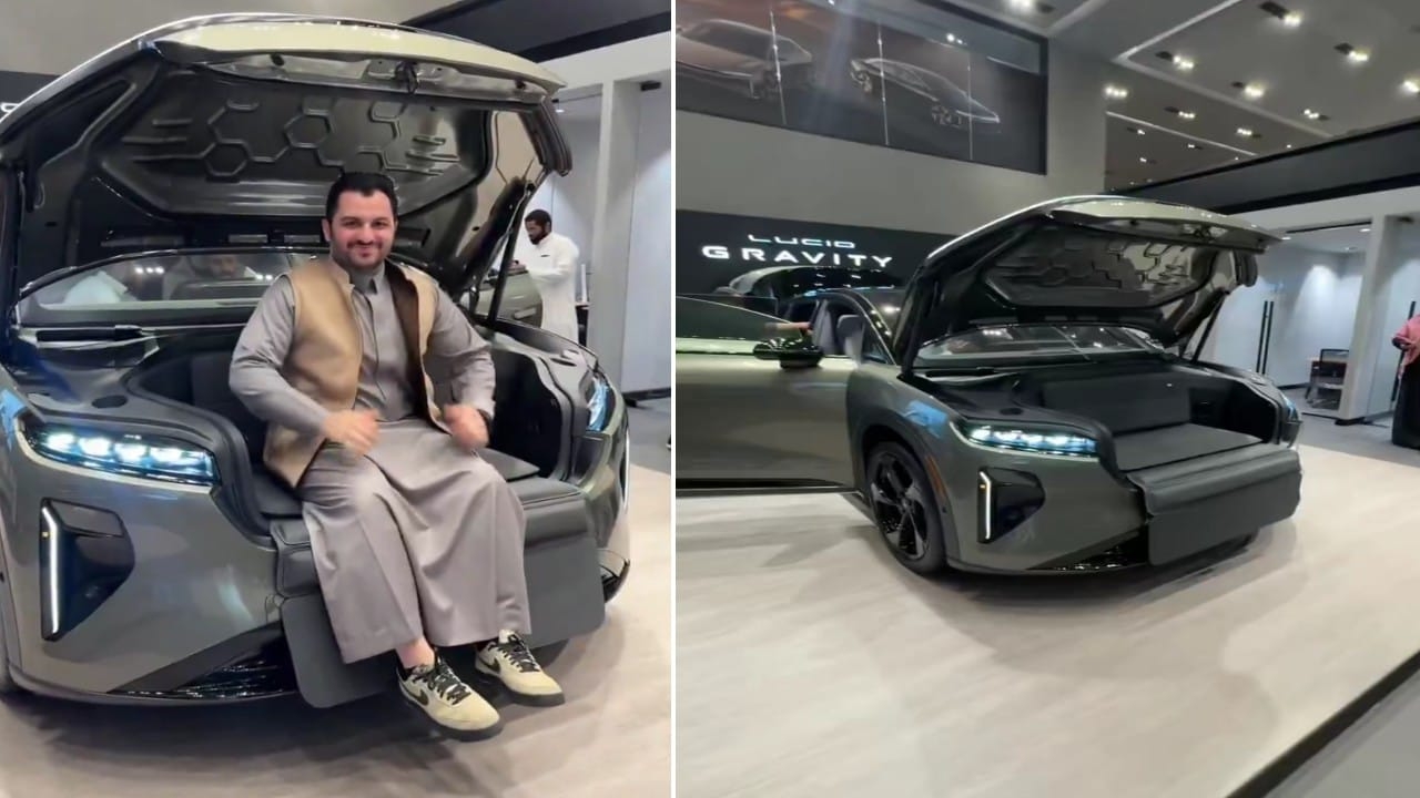الخالدي يكشف أبرز مواصفات سيارة 'لوسيد جرافيتي' أول SUV من لوسيد.. فيديو