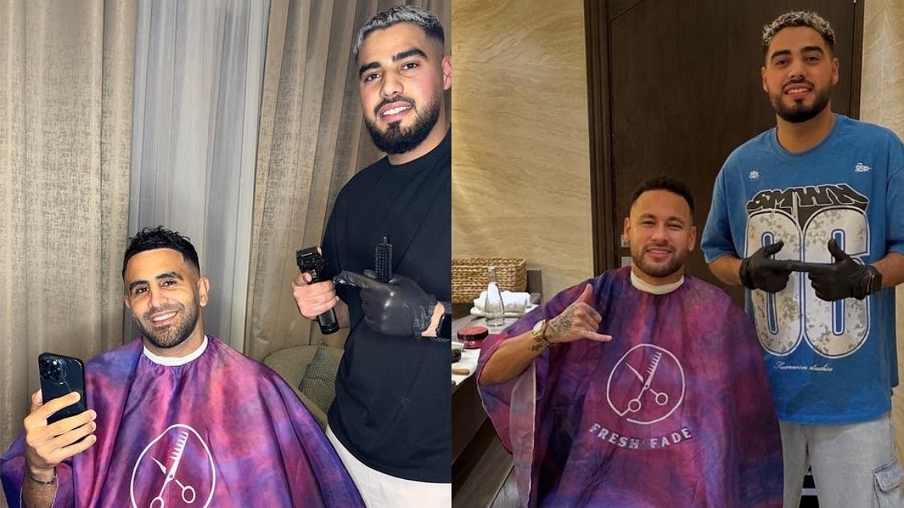 زاره باهبري ليصبح بعدها حلاق نجوم كرة القدم بالرياض