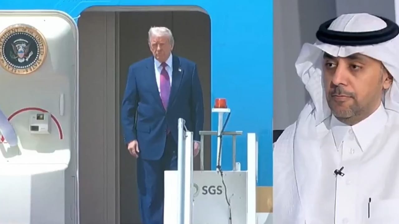 سر اختيار ترامب ربطة عنق بلون الخزامى خلال زيارته للمملكة .. فيديو