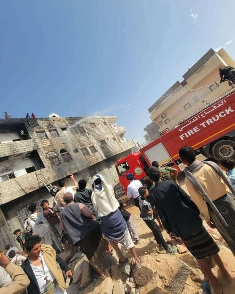 اول توضيح رسمي بشان اندلاع حريق بعمارة