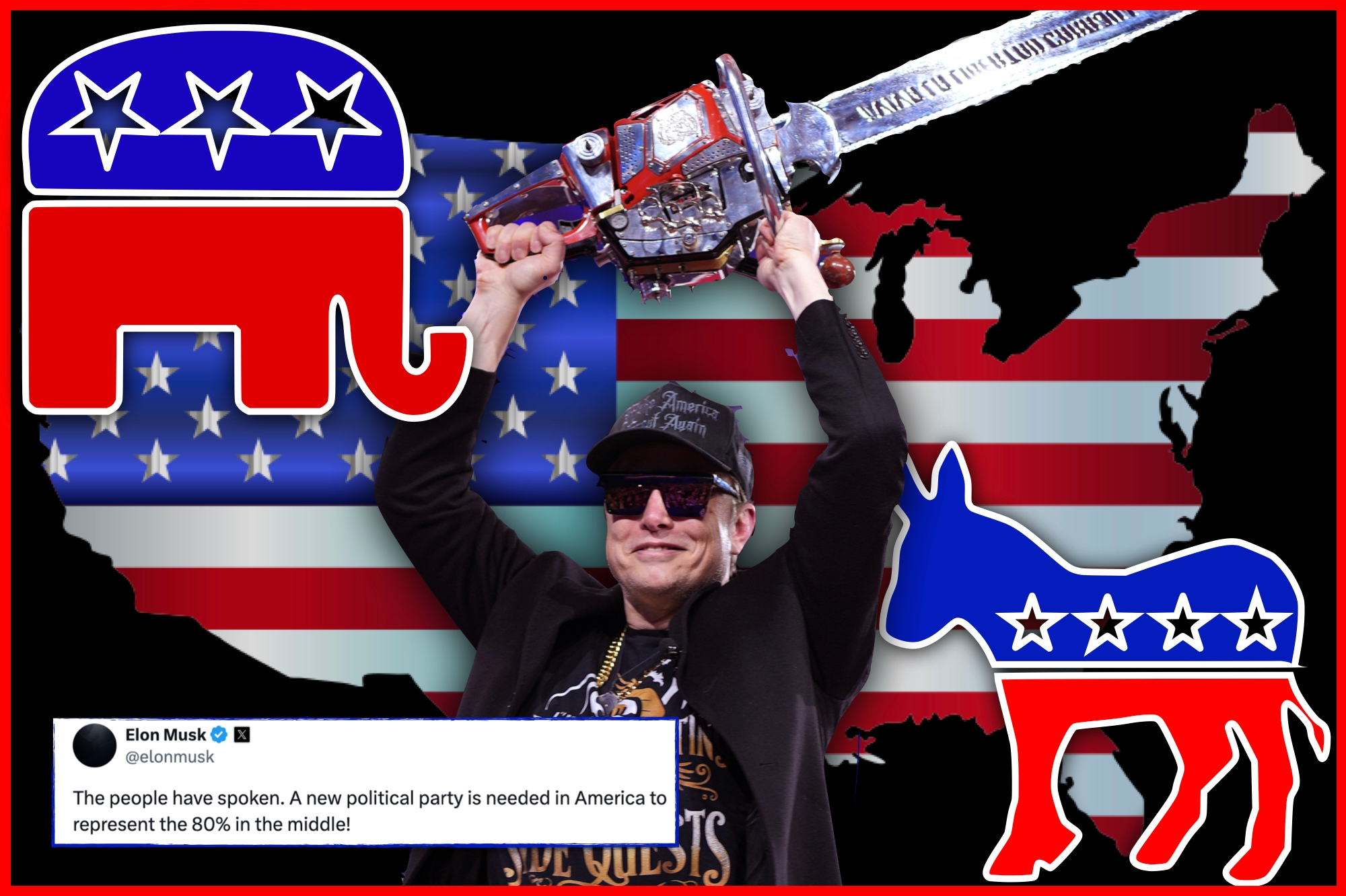 Elon Musk Floats 'America Party' After Viral Poll Finds 80% Want New Political Party