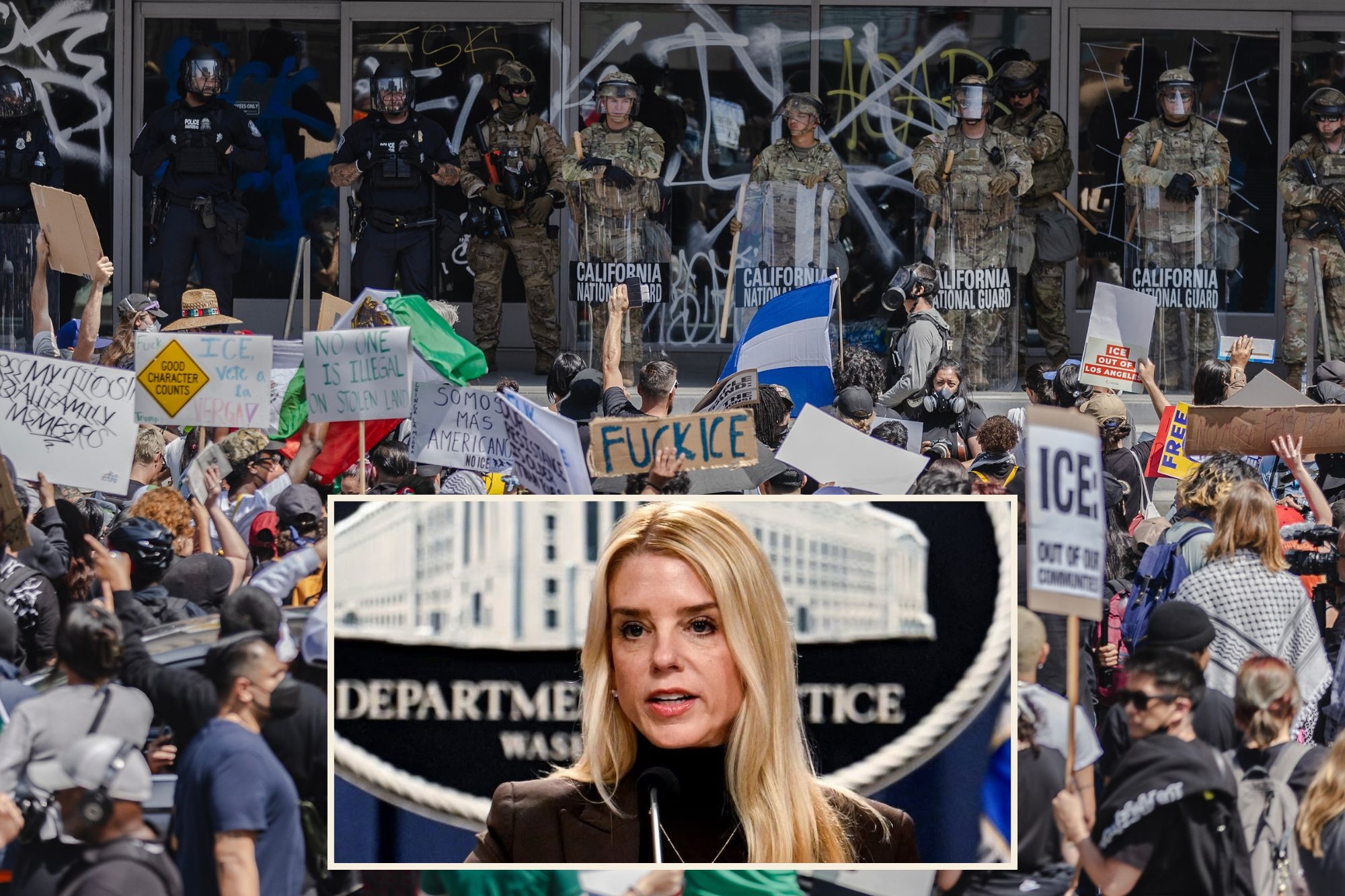 Pam Bondi Compares LA to a 'Third World Country' in Vow to Charge LA Protesters: 'Get Ready'