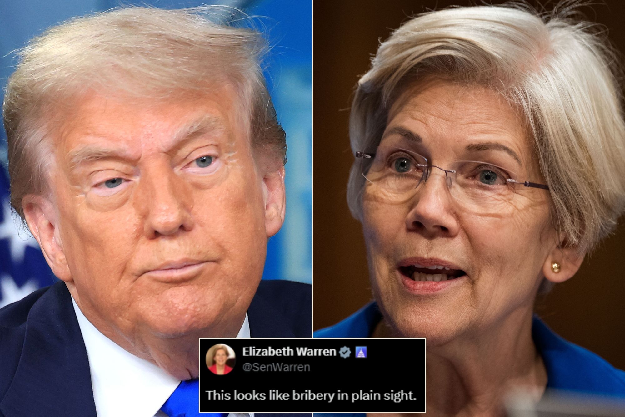 Elizabeth Warren Calls for 'Investigation' Into Paramount's Trump Settlement Amid Pending Merger Approval: 'Looks Like Bribery'