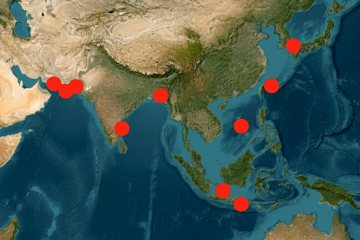 Map Shows Putin's Warships in Asia Amid War in Europe