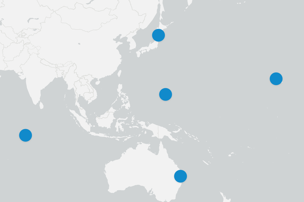 Indo-Pacific Map Shows Where US Bombers Operate Outside of America