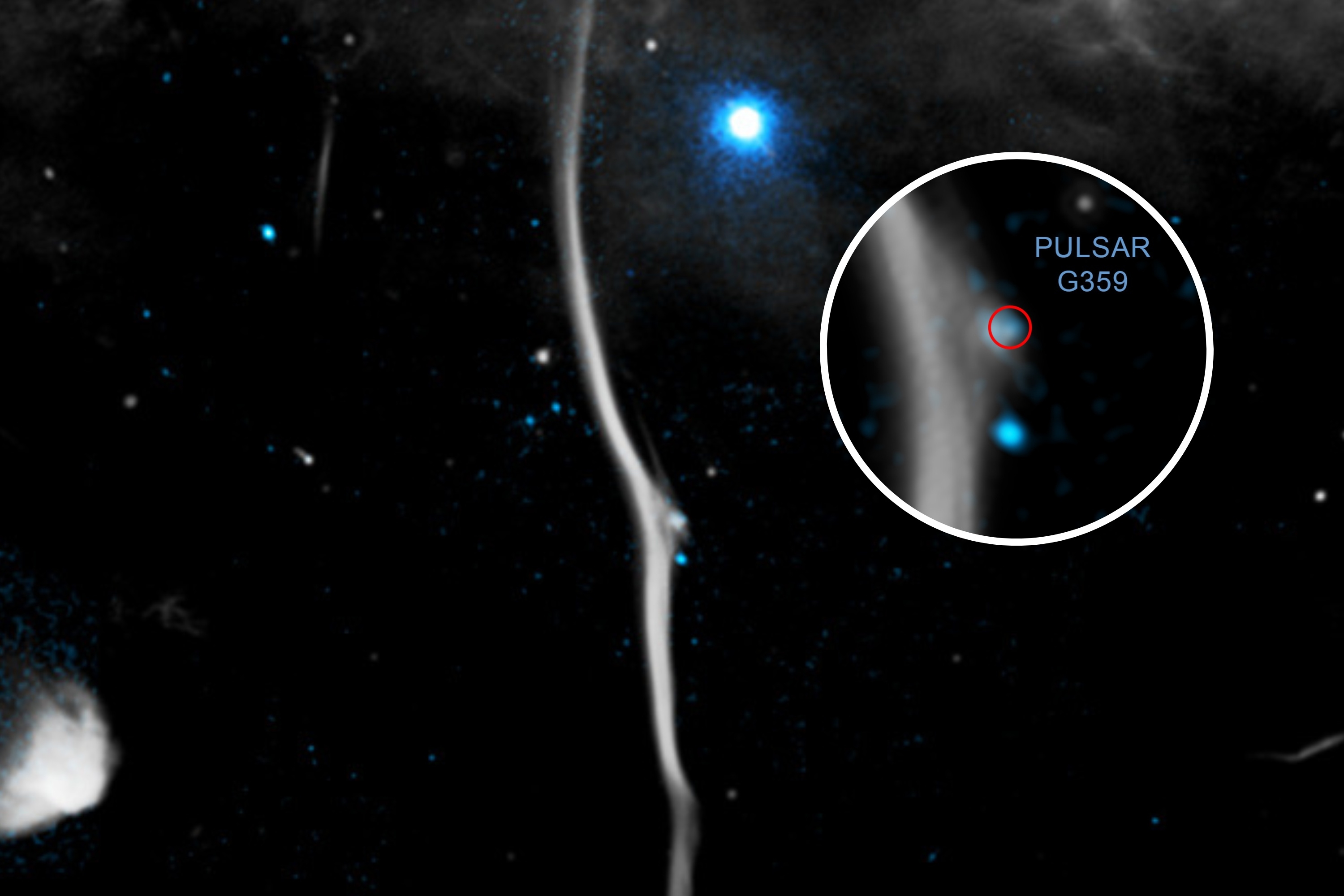 Cosmic Broken 'Bone' Caused by Pulsar Hit-and-Run, NASA Satellite Reveals