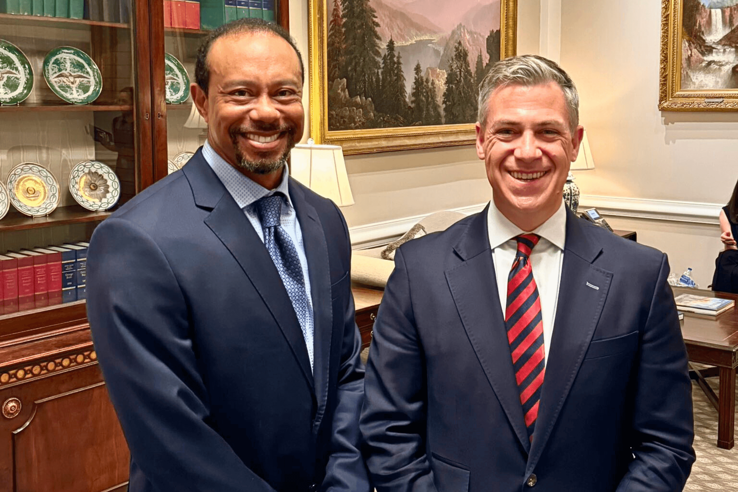 Tiger Woods Mysteriously Surfaces at White House amid Vanessa Trump Union