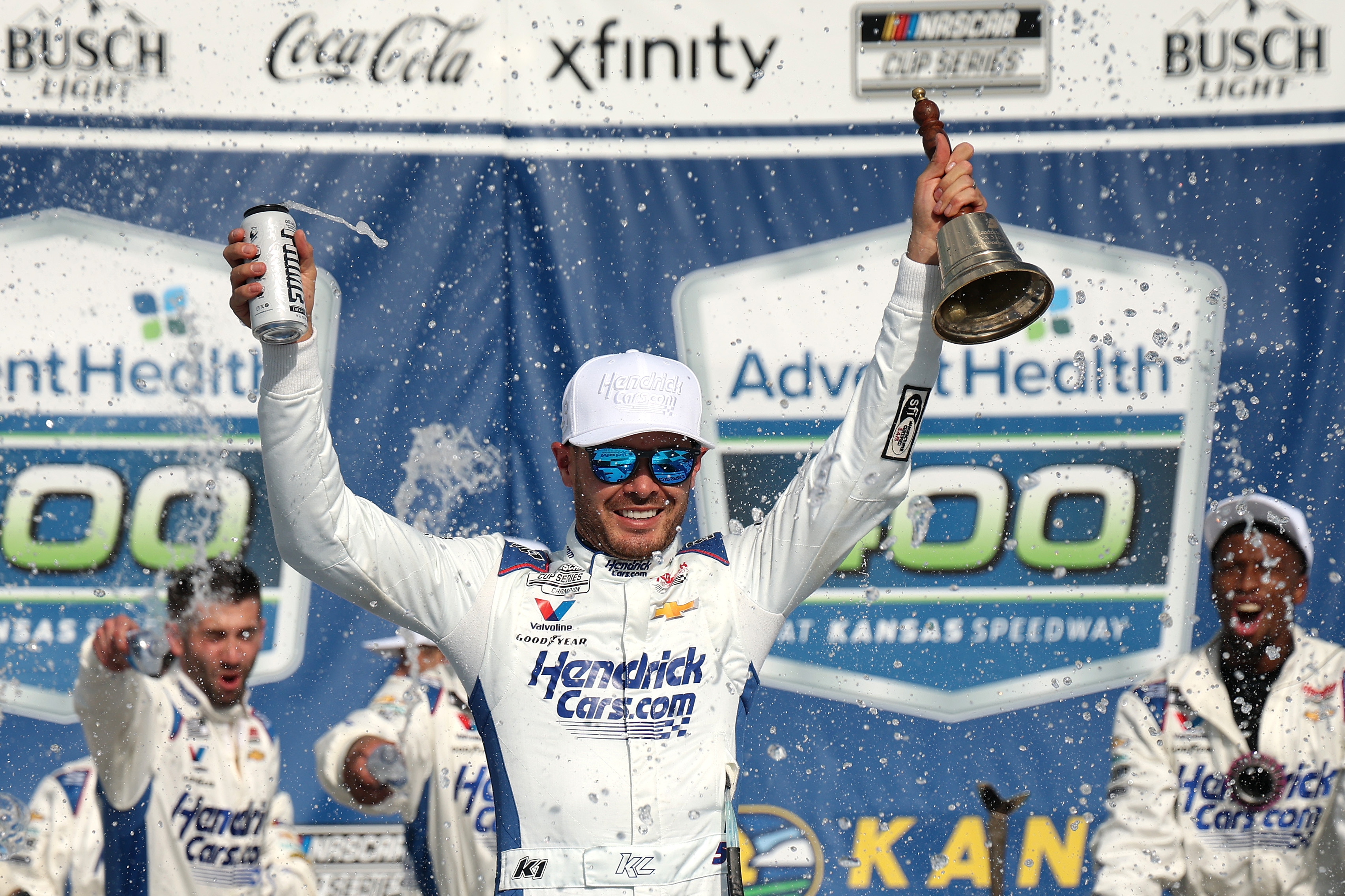 Kyle Larson Reacts To NASCAR Cup Series Kansas Win: 'Struggling A Little"