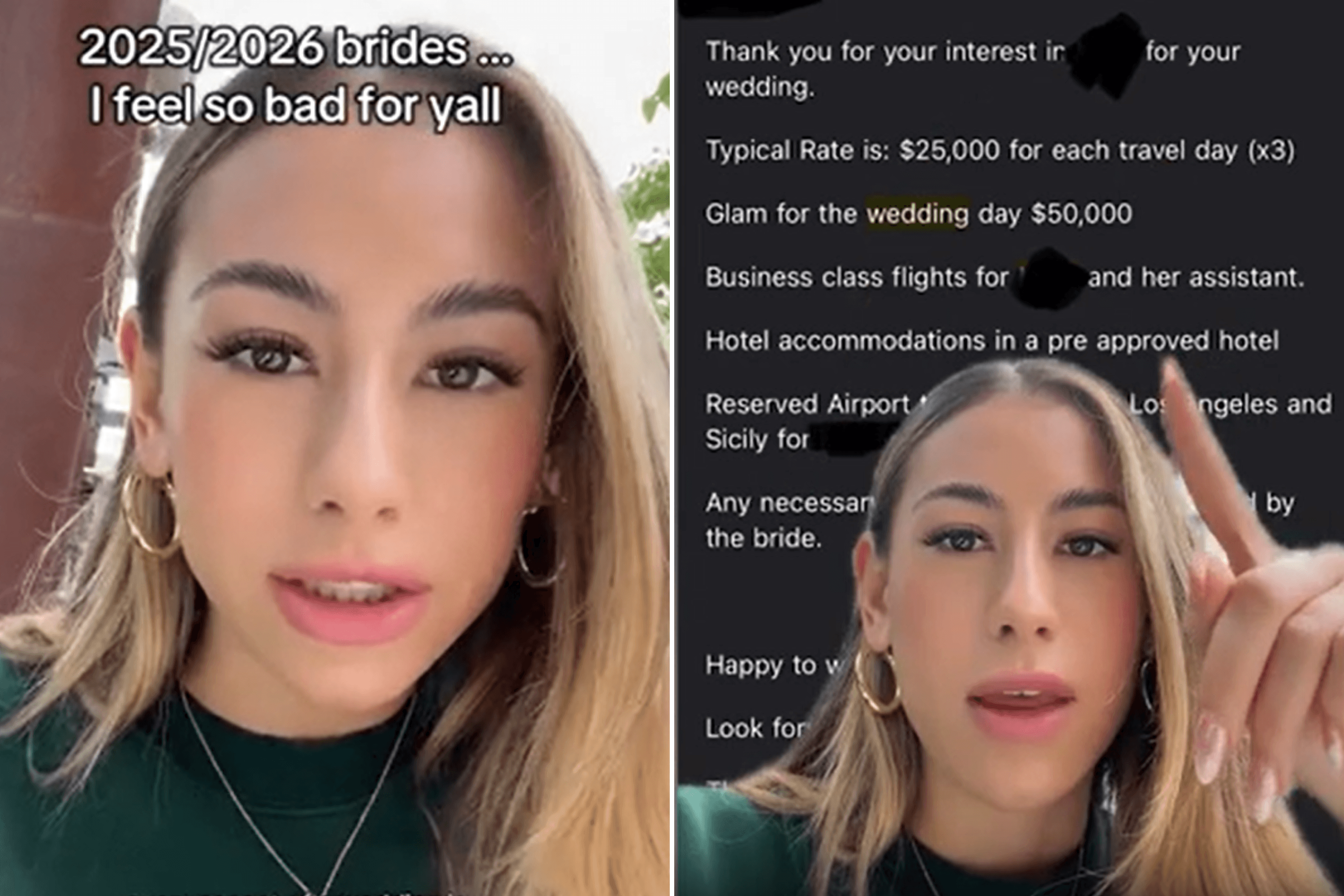 Horror As Wedding Makeup Artist Charges $125K—and That's Just the Base Rate