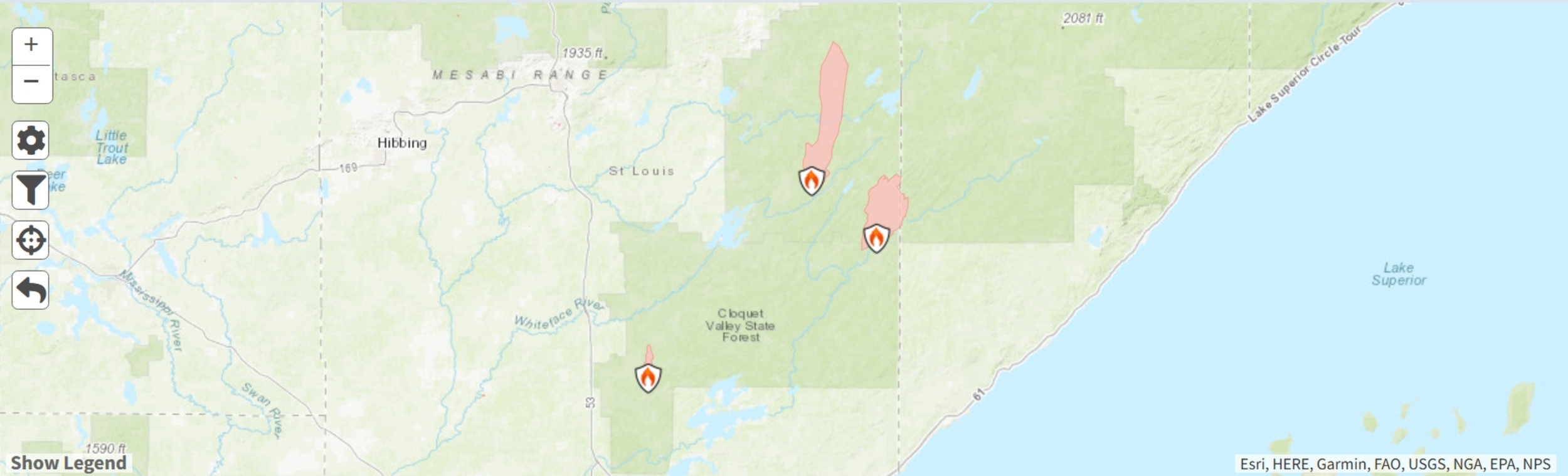 Minnesota Wildfire Map Shows Devastation as Blaze Engulfs 35,000 Acres
