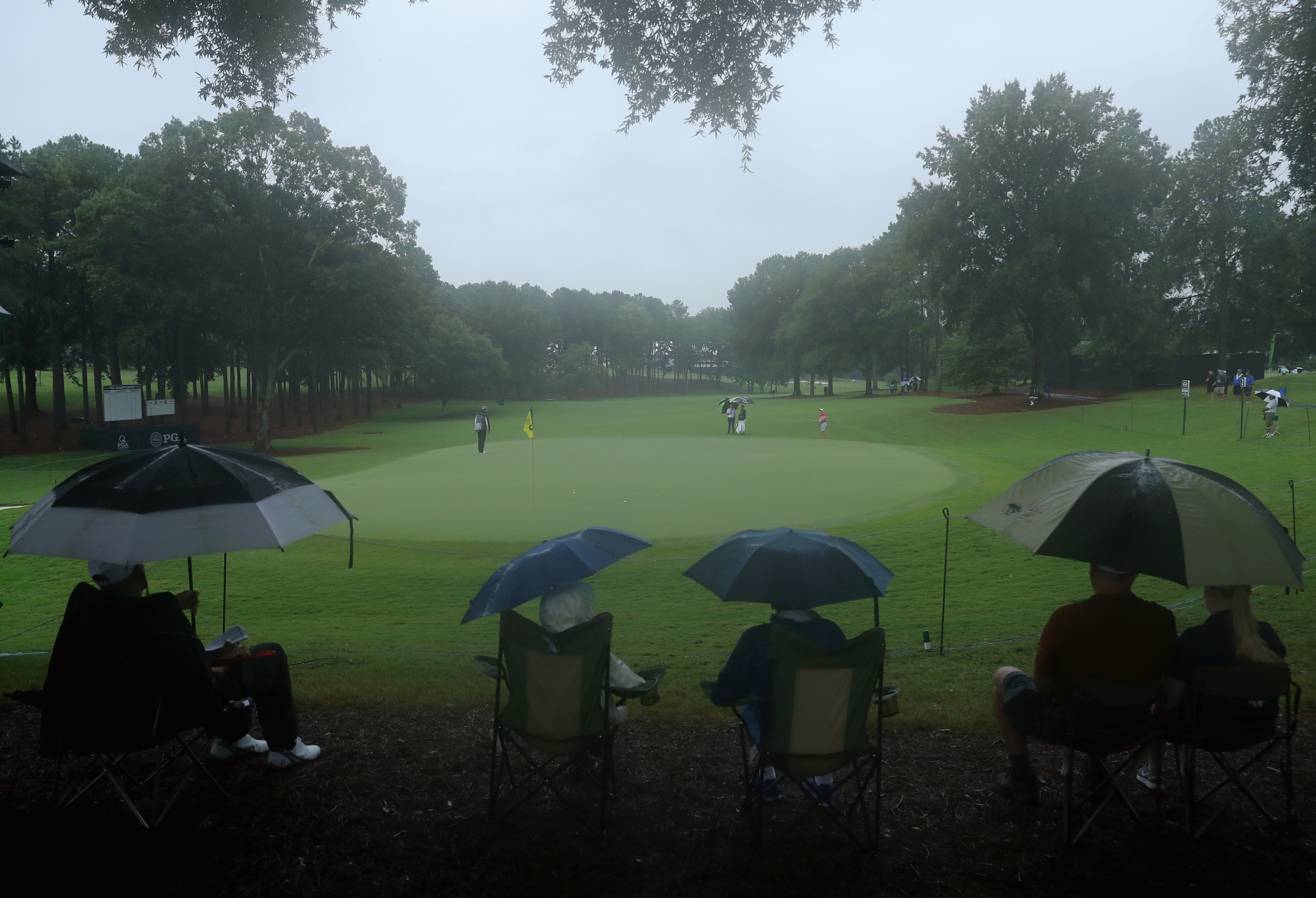 PGA Championship 3rd Round Temporarily Suspended Due to "Dangerous Weather"