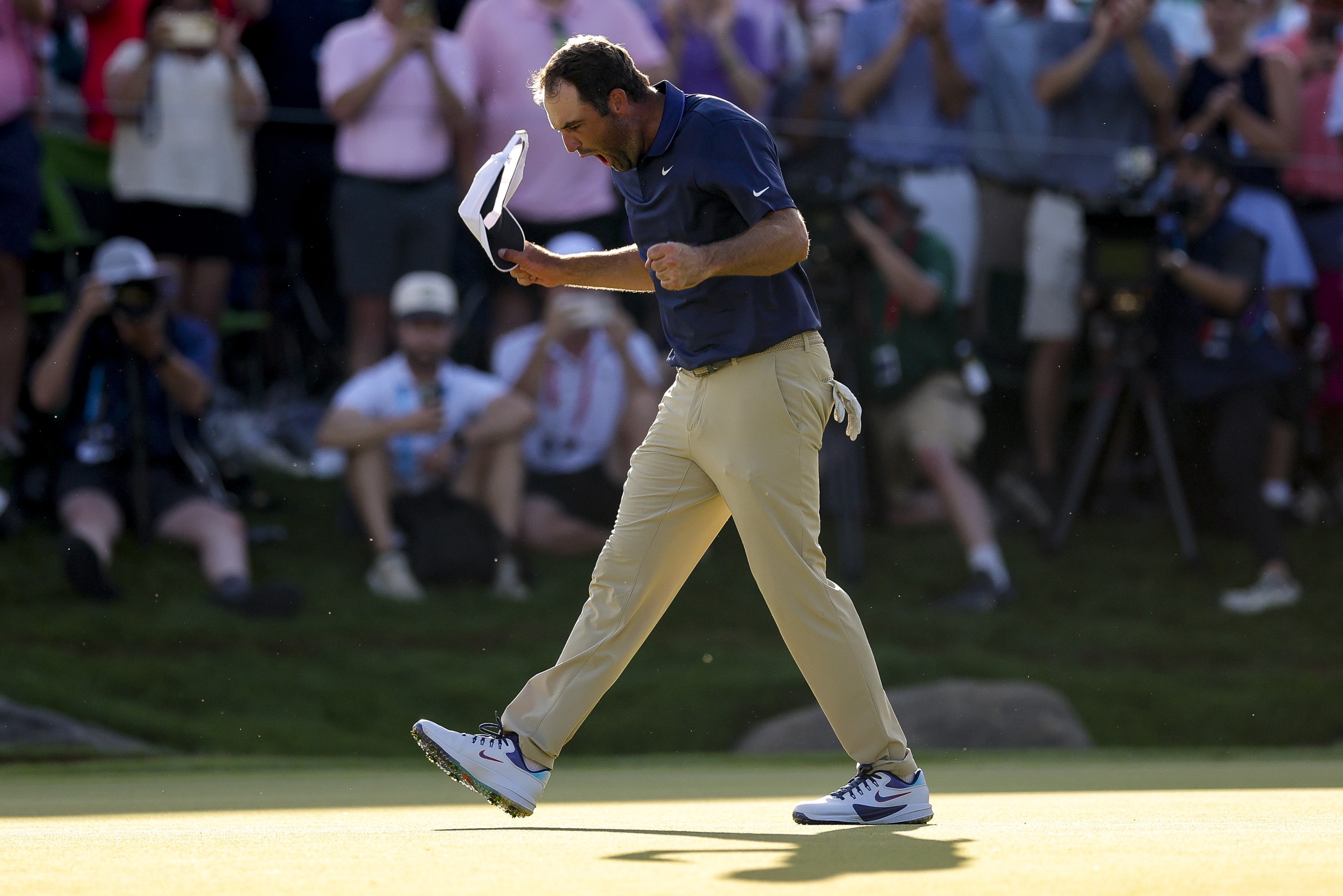Scottie Scheffler Immediate 'F-Bomb' Reaction to Winning PGA Championship