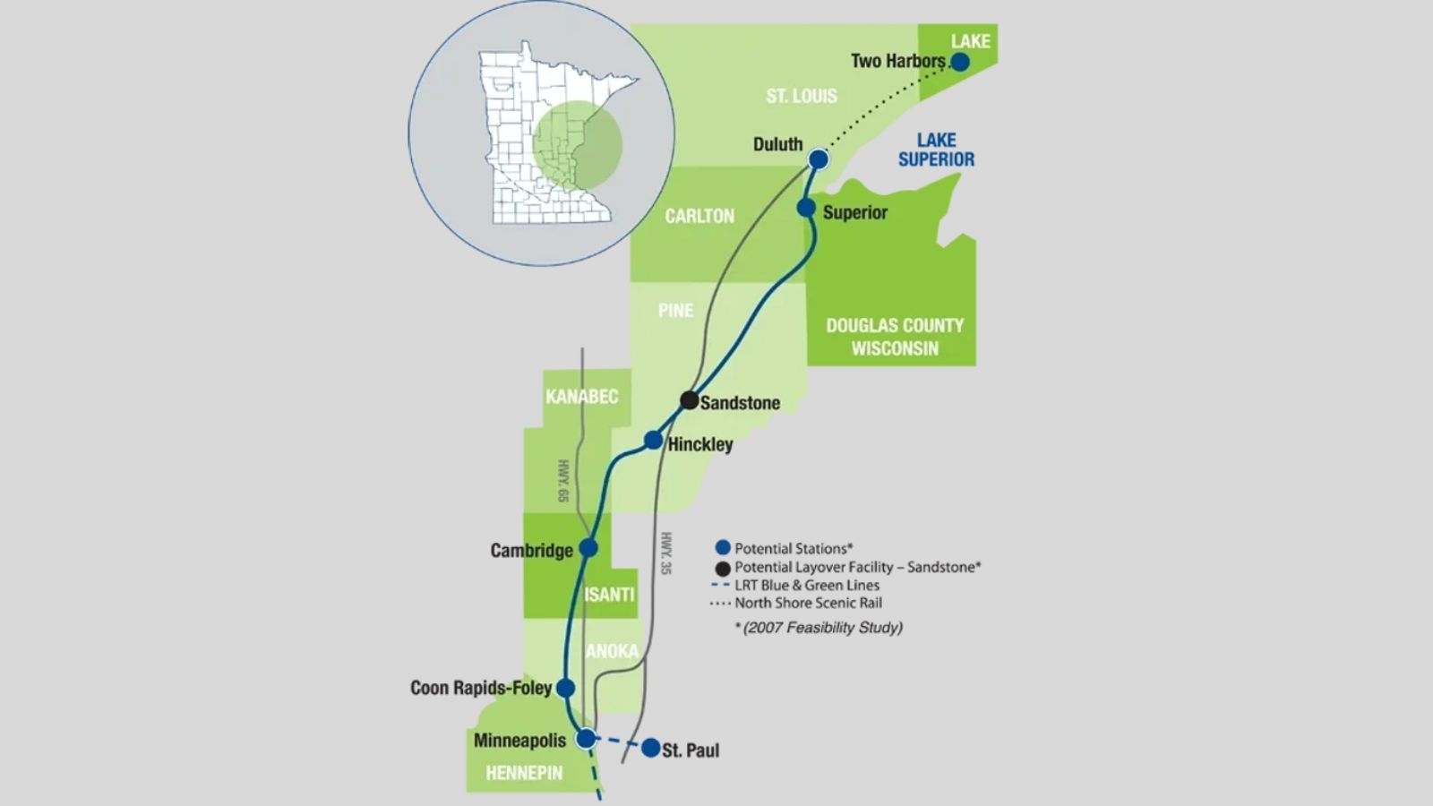 Minnesota High-Speed Rail Project 'Effectively Dead' After Funding Change