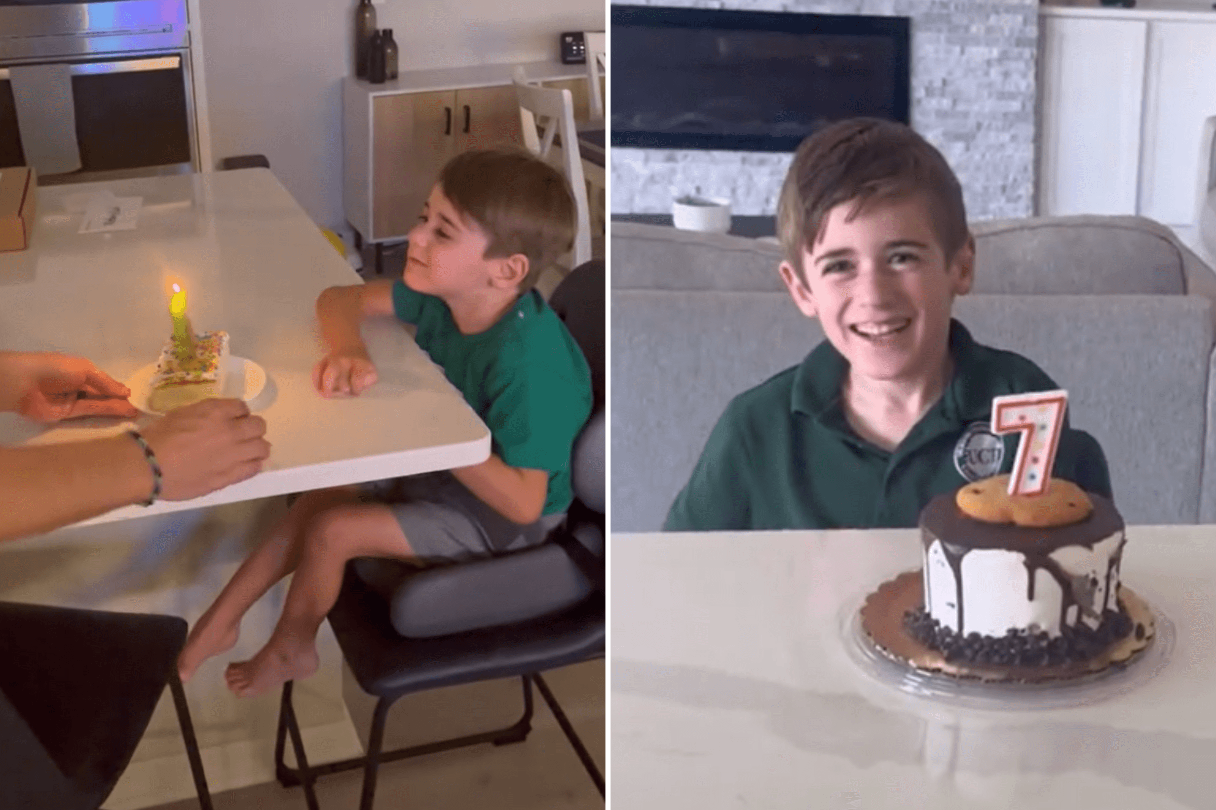 Tears as Boy With Cerebral Palsy Is Able To Blow Out Own Birthday Candle
