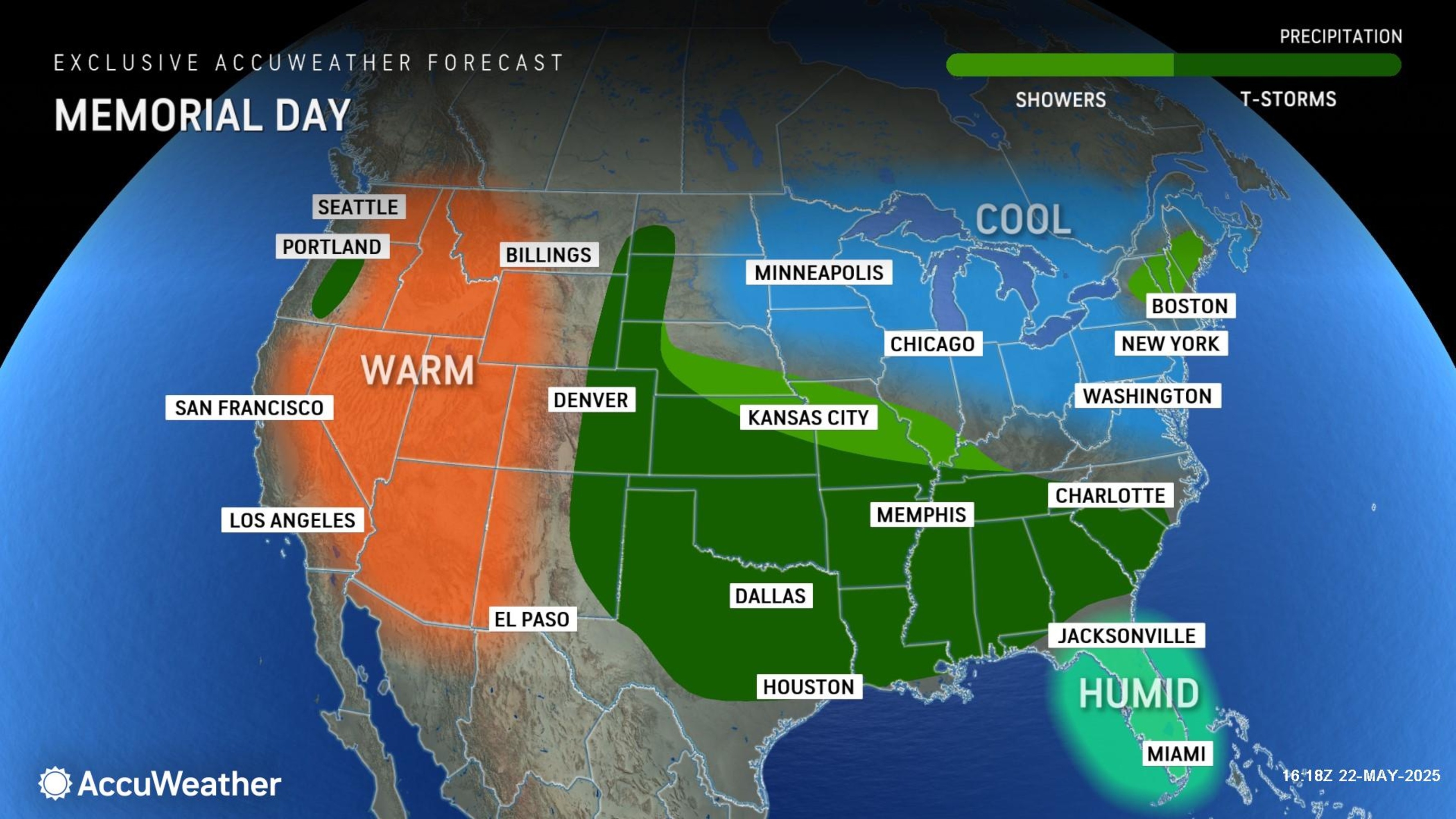 Map Shows Where Storms Could Disrupt Memorial Day Celebrations, Travel