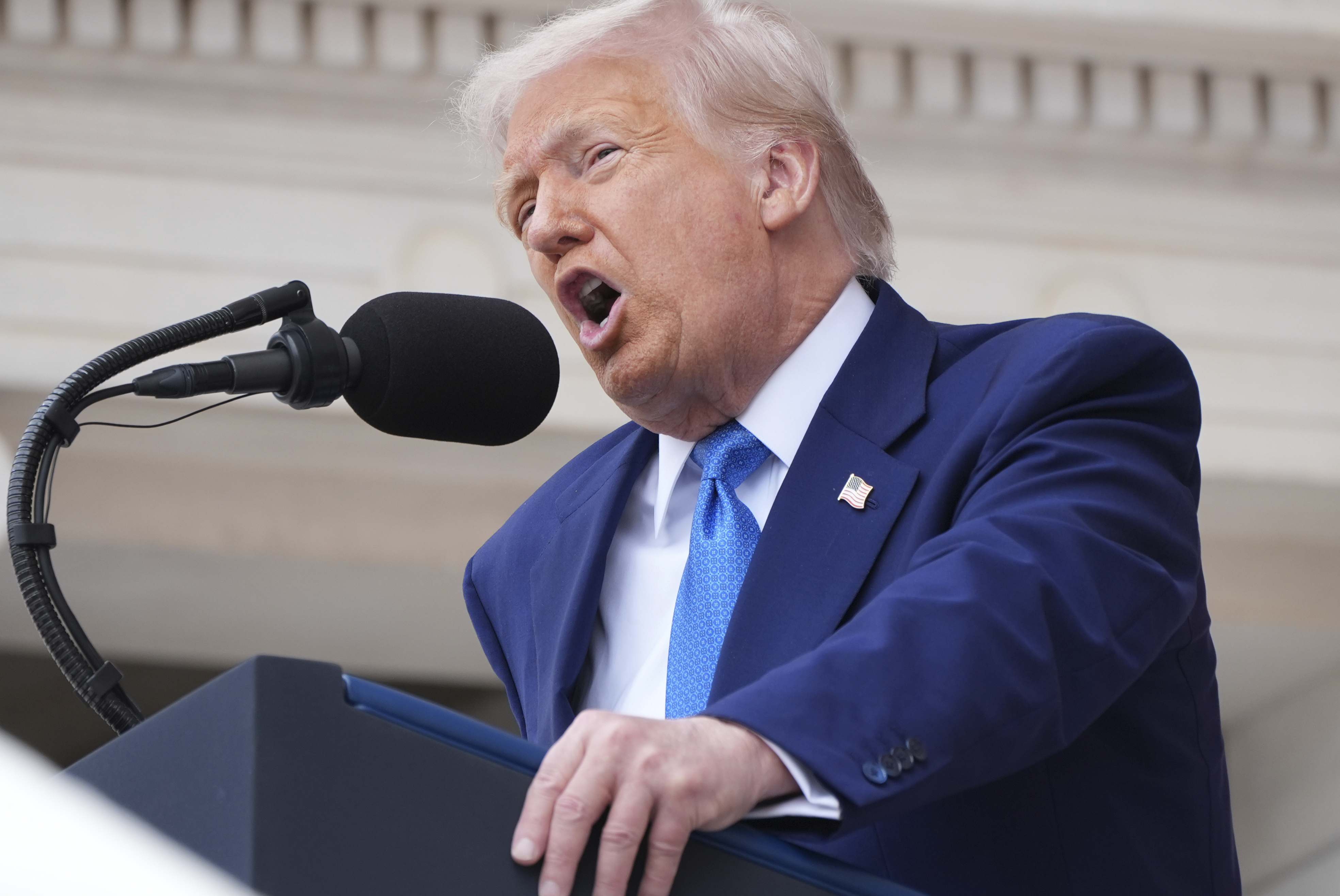Trump Unloads on Reporter Who Asked if He 'Chickens Out' on Tariffs