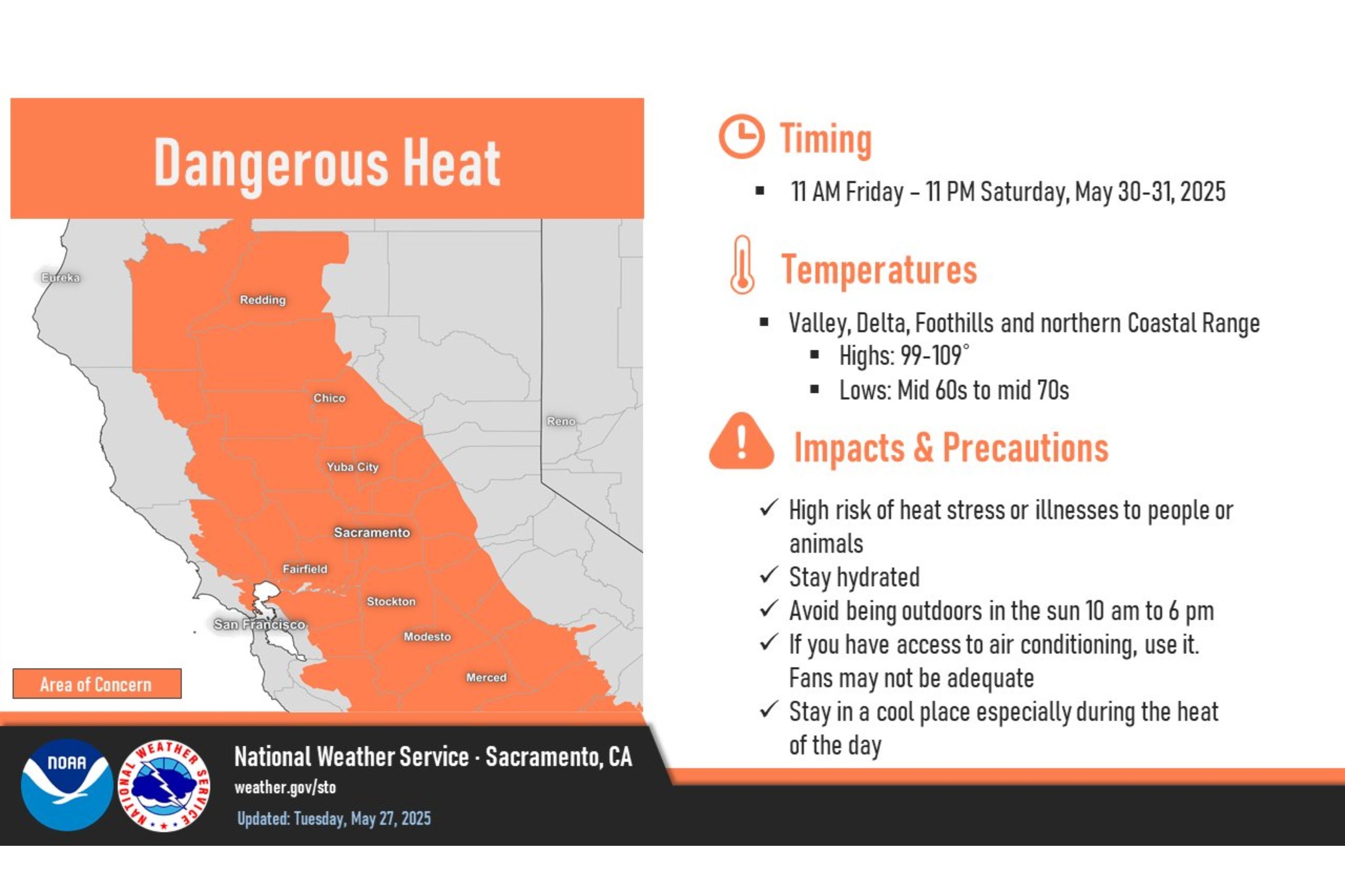 Map Shows Where California Residents Have Been Warned Not to Go Outside