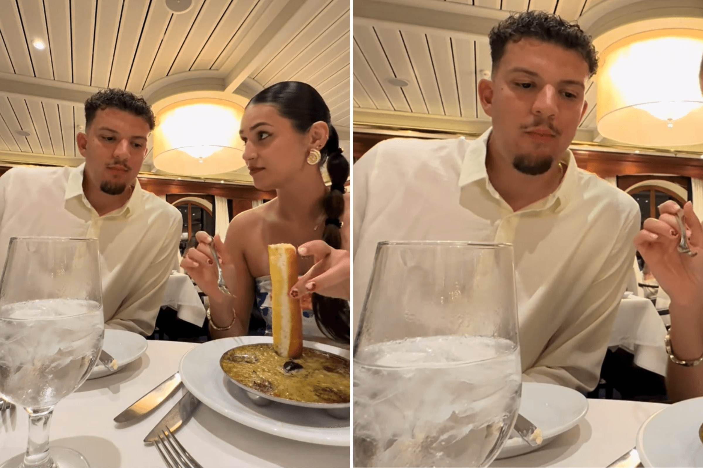 Woman Lets Boyfriend Try Her Food—Then Waiter Spots the Danger