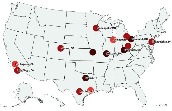 Map Shows Cities Where Dogs Bite USPS Workers Most