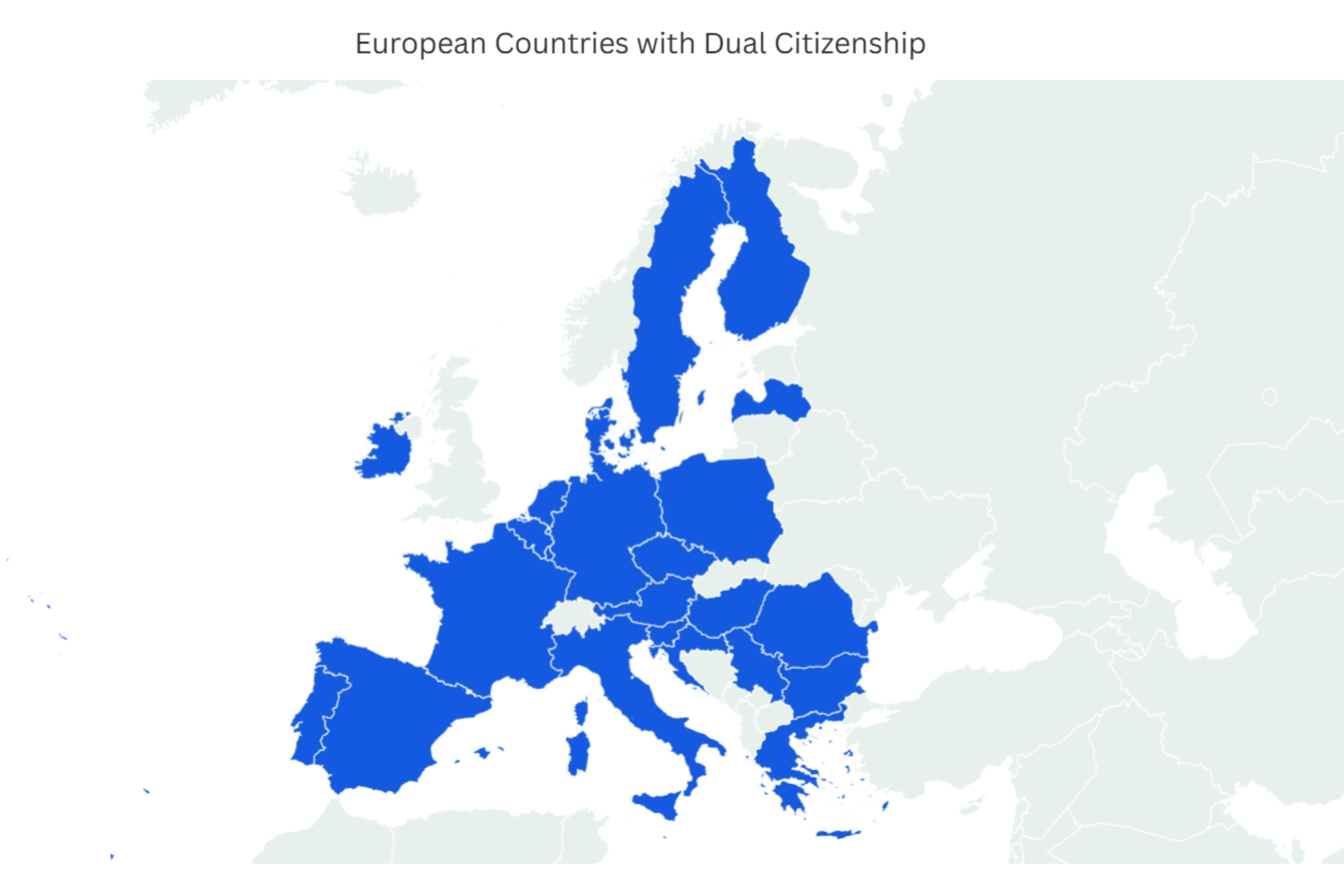 Map Shows Countries in Europe Easiest for Americans to Get Dual Citizenship