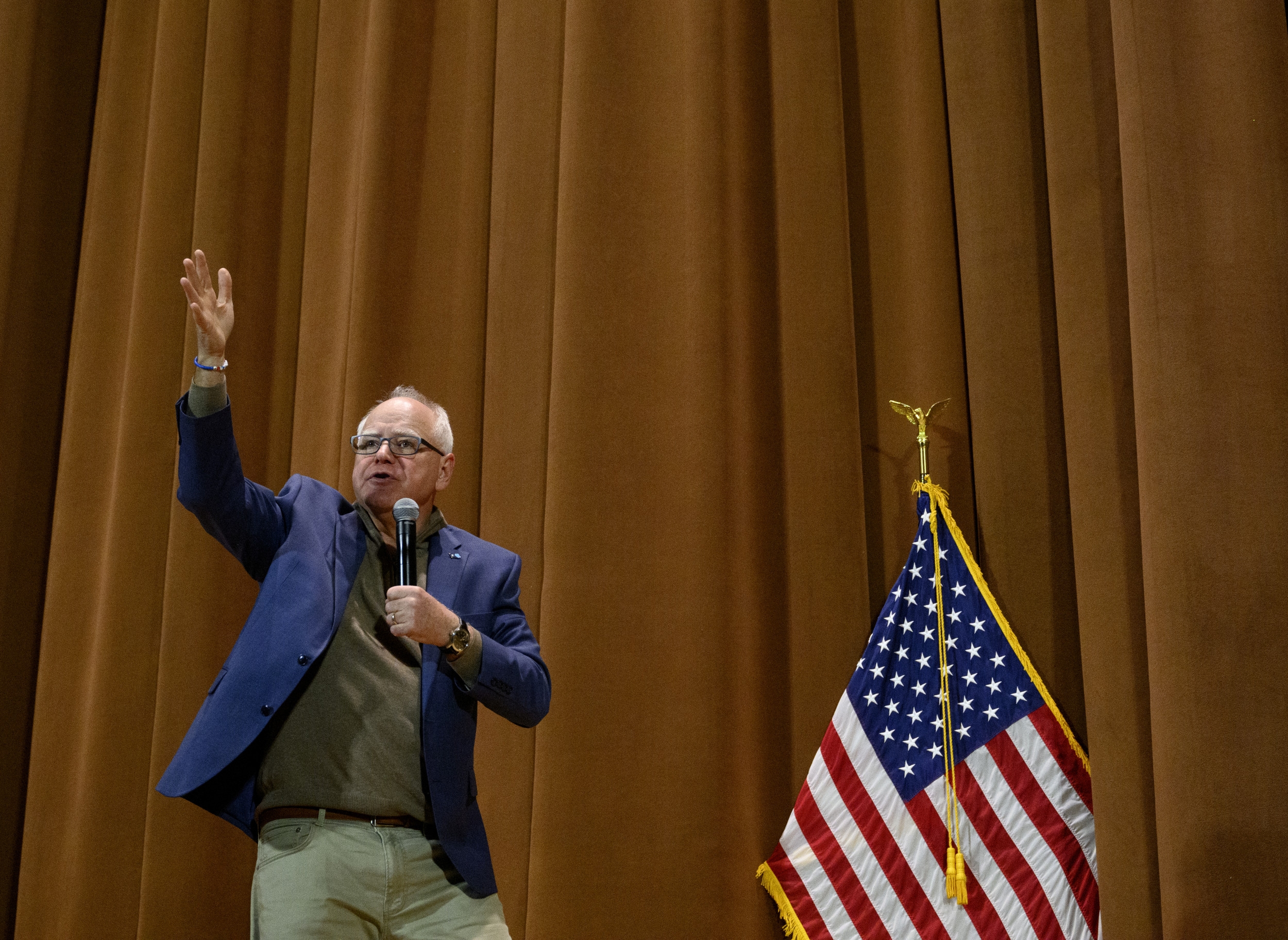 Tim Walz Tells Democrats to 'Bully the S***' Out of Donald Trump