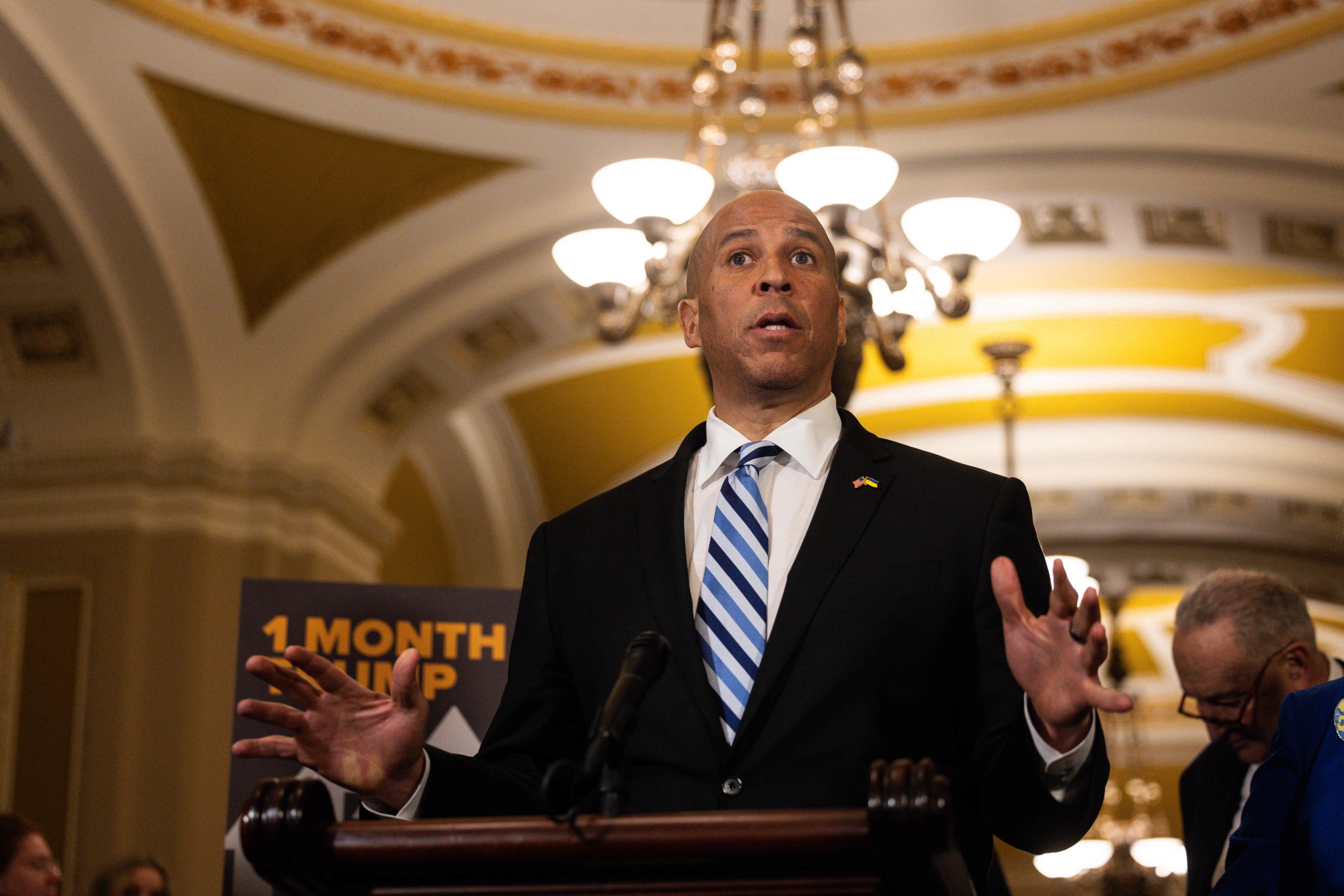 Cory Booker Responds to 'Nazi Salute' Accusation