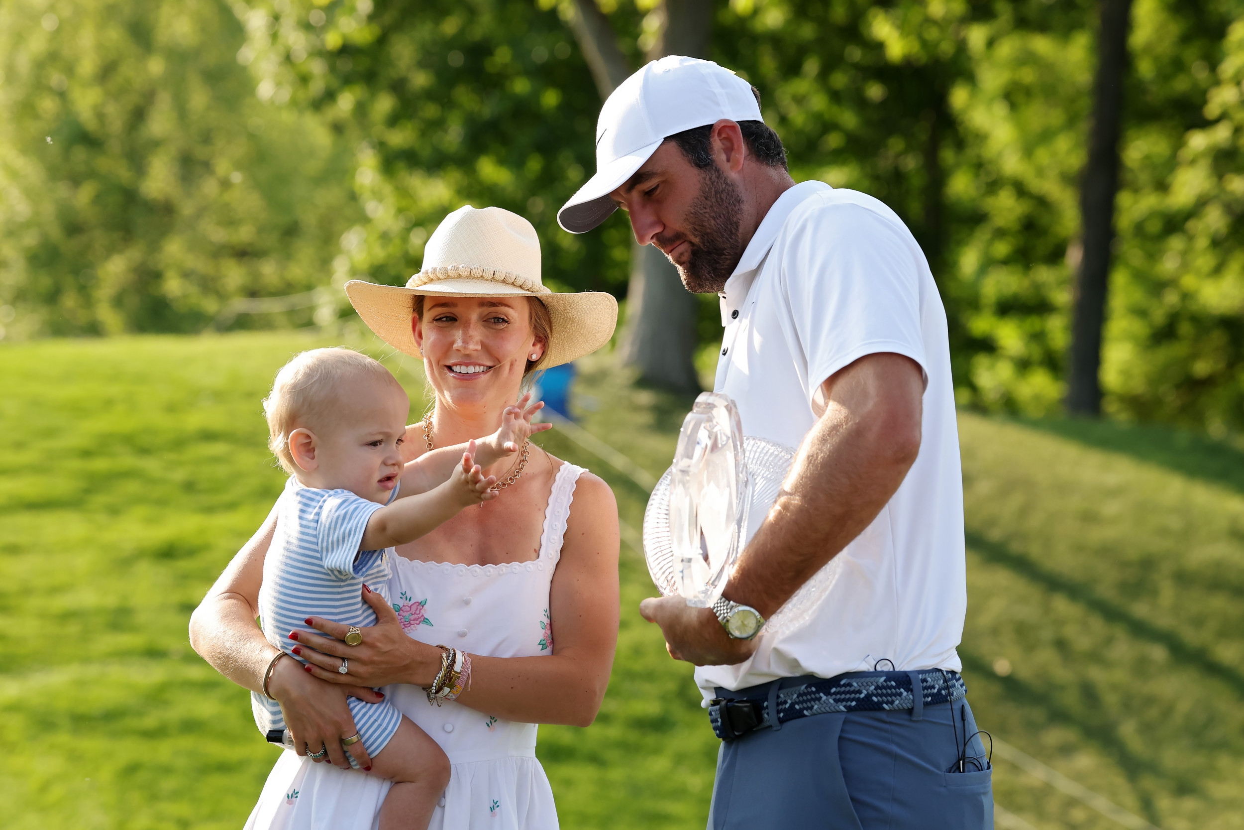 Scottie Scheffler's Son, Bennett, Poop Stain Steals the Memorial Show