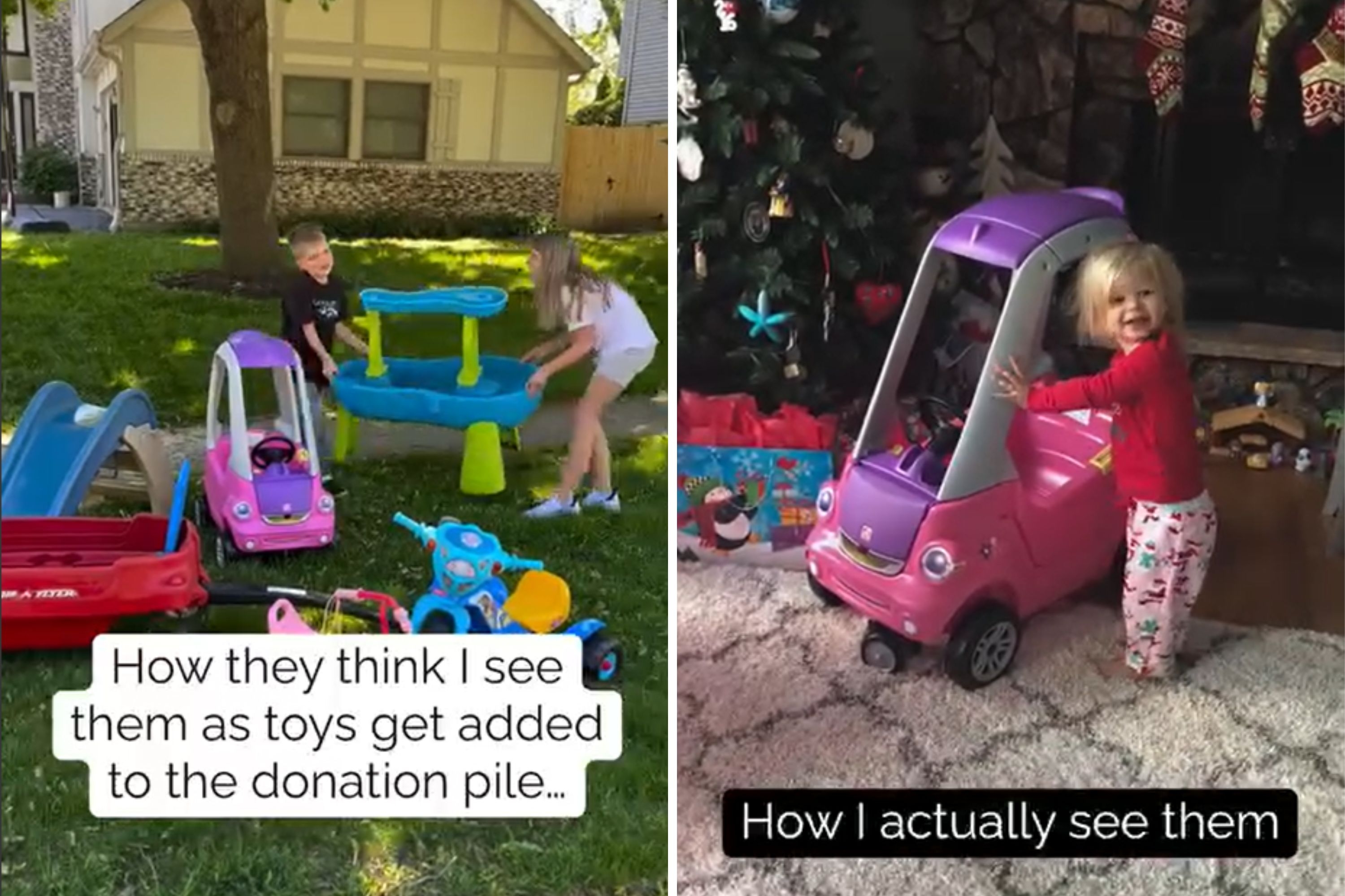Mom Shows Kids Throwing Out Old Toys, Then Reveals Why She's Heartbroken