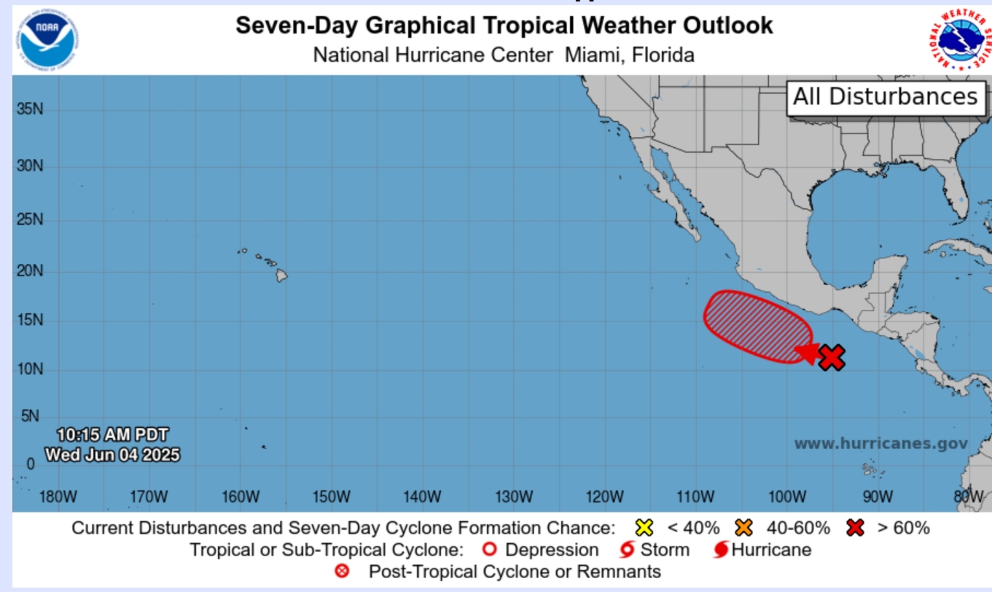 Map Shows Where 'High Chance' of Tropical Storm Forming This Week