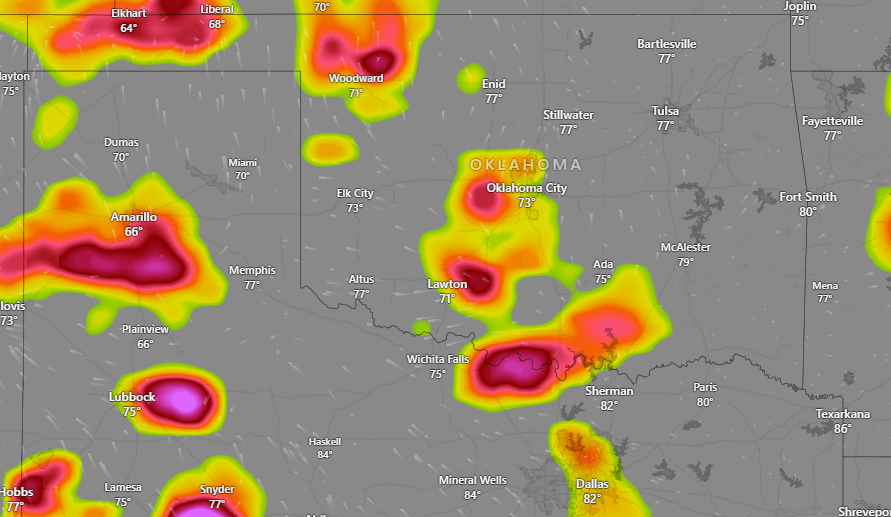 People in Oklahoma Ordered to Take Cover Now, Severe Tornado Warning