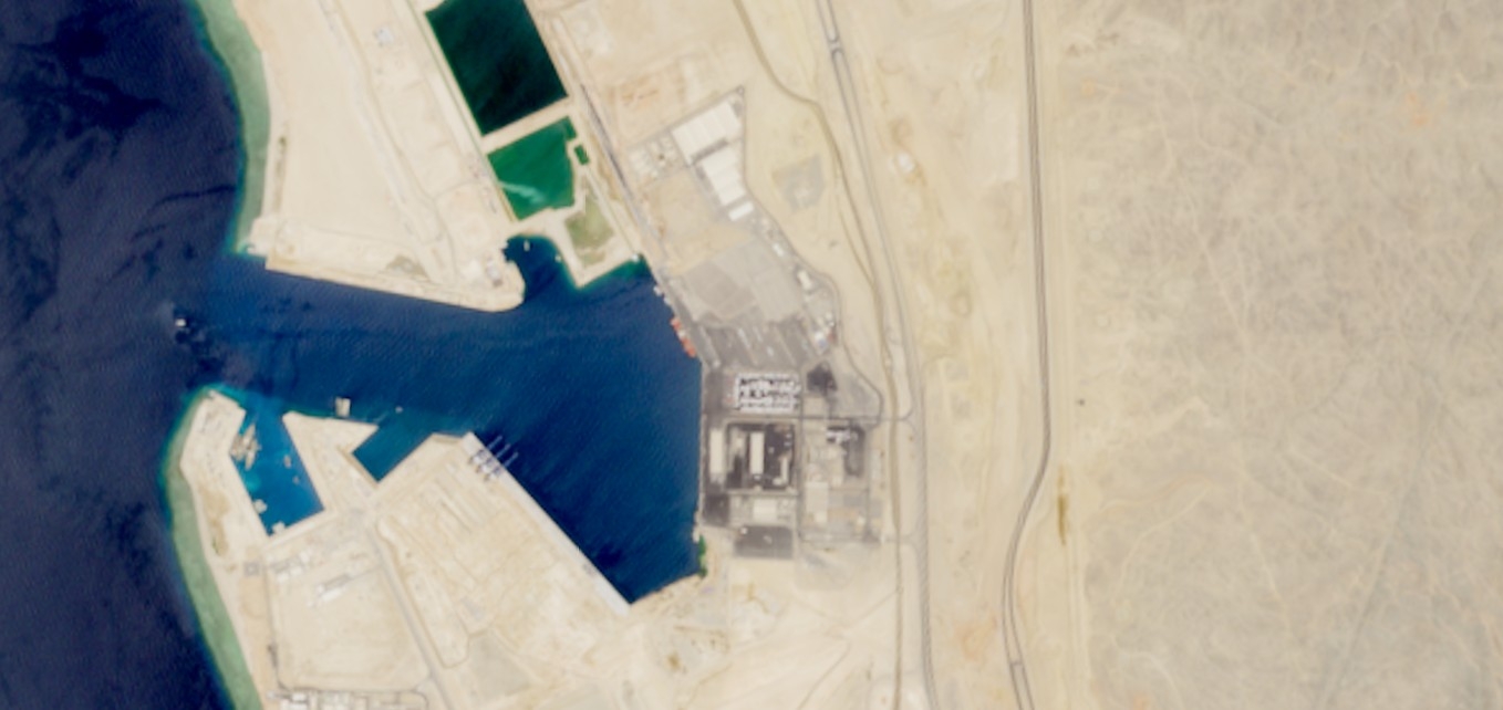 Satellite Images Show Giant Port Emerge at World's Biggest Construction Site