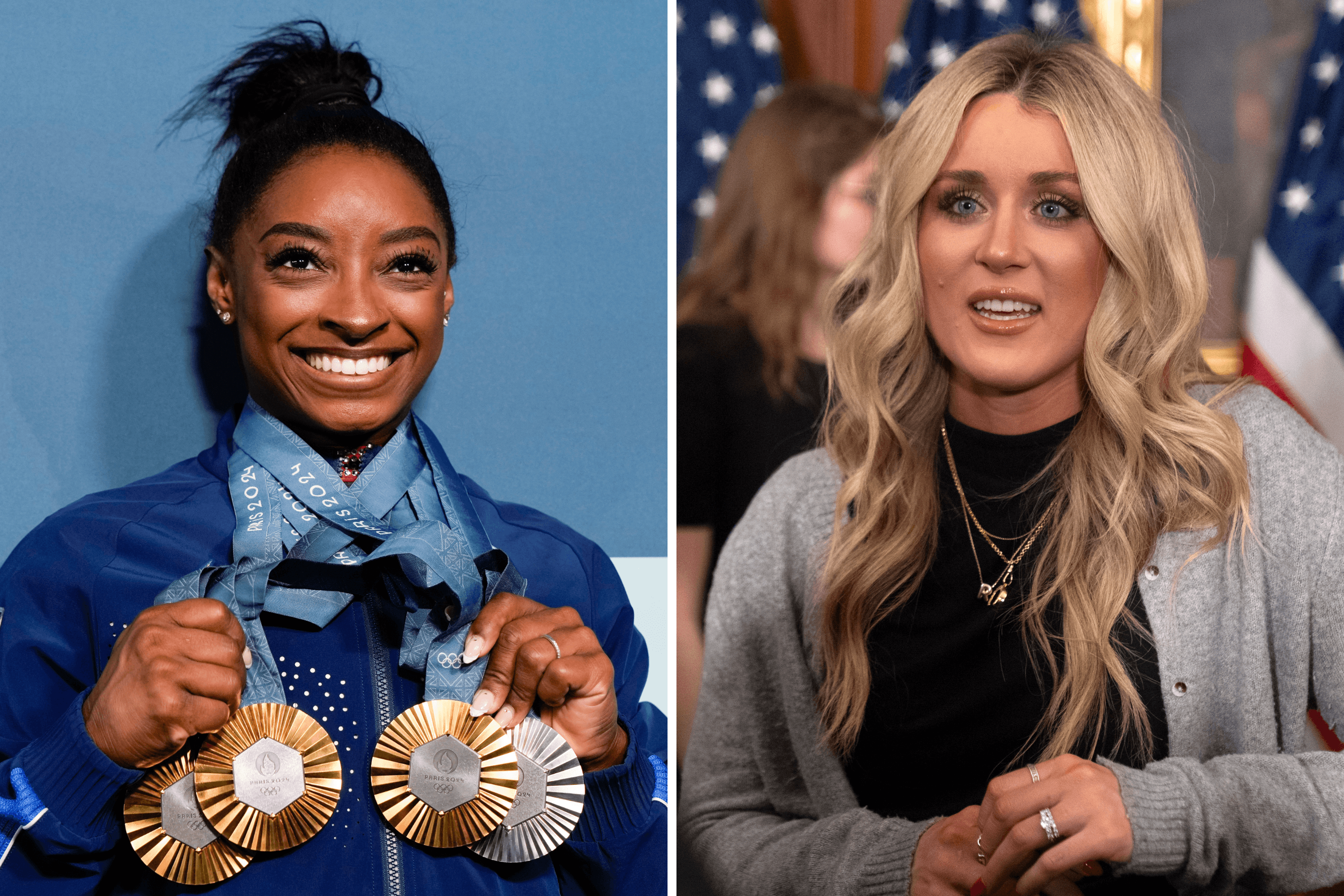 Riley Gaines and Simone Biles Beef Online Amid Trans Athlete Debate