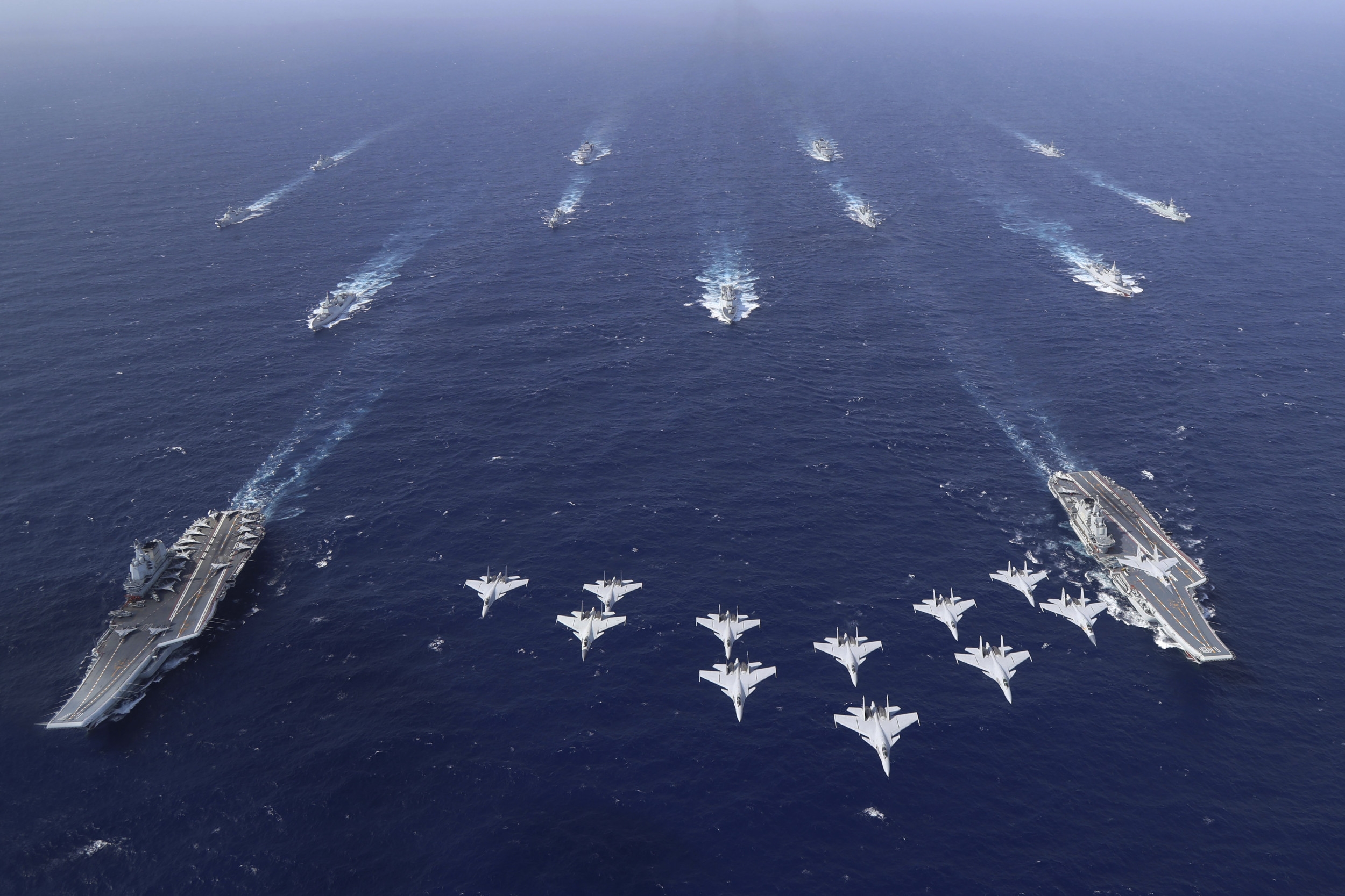 China Challenges US Sea Power With Two Aircraft Carriers in West Pacific