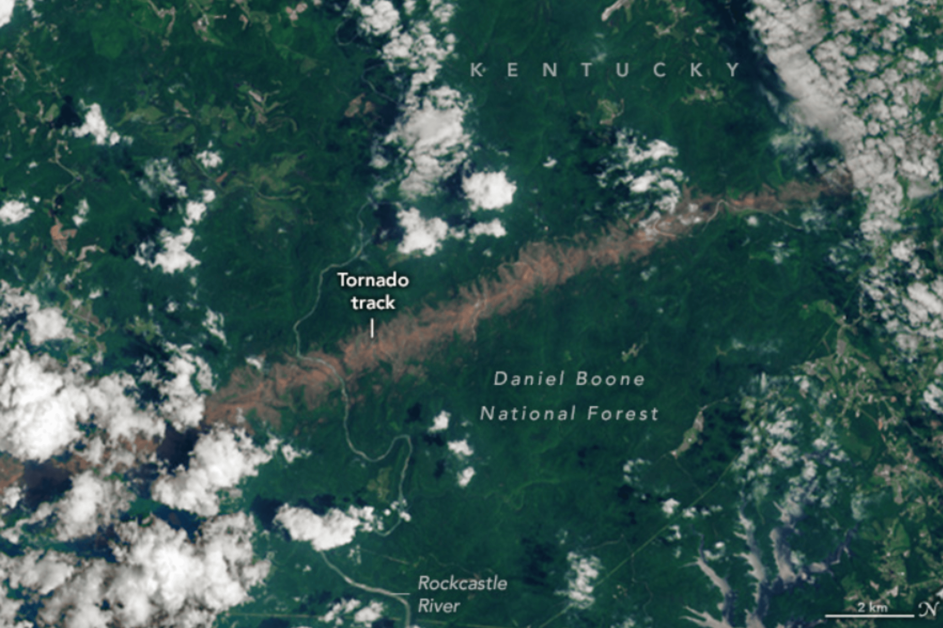 Deadly Tornado's Impact on Kentucky So Big It's Visible From Space