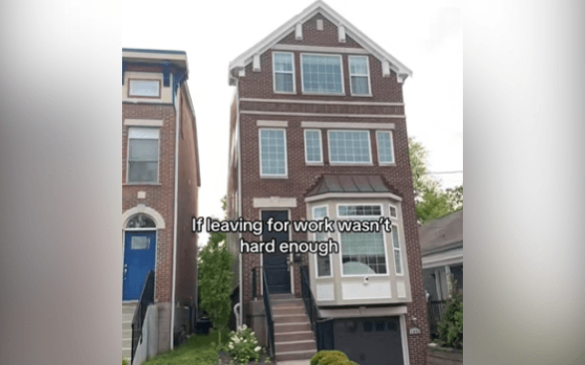 Dad Off to Work Looks Back at House—Unprepared for What He Sees in Window